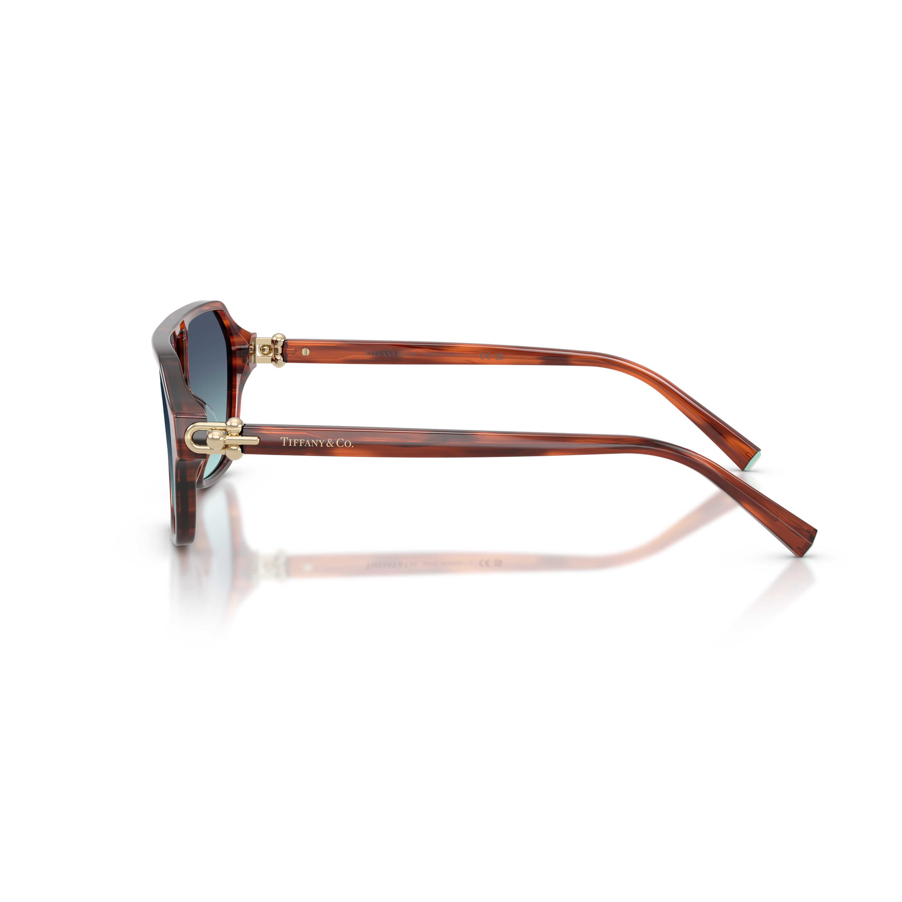 0tf4264u Geometric Tortoiseshell Sunglasses
