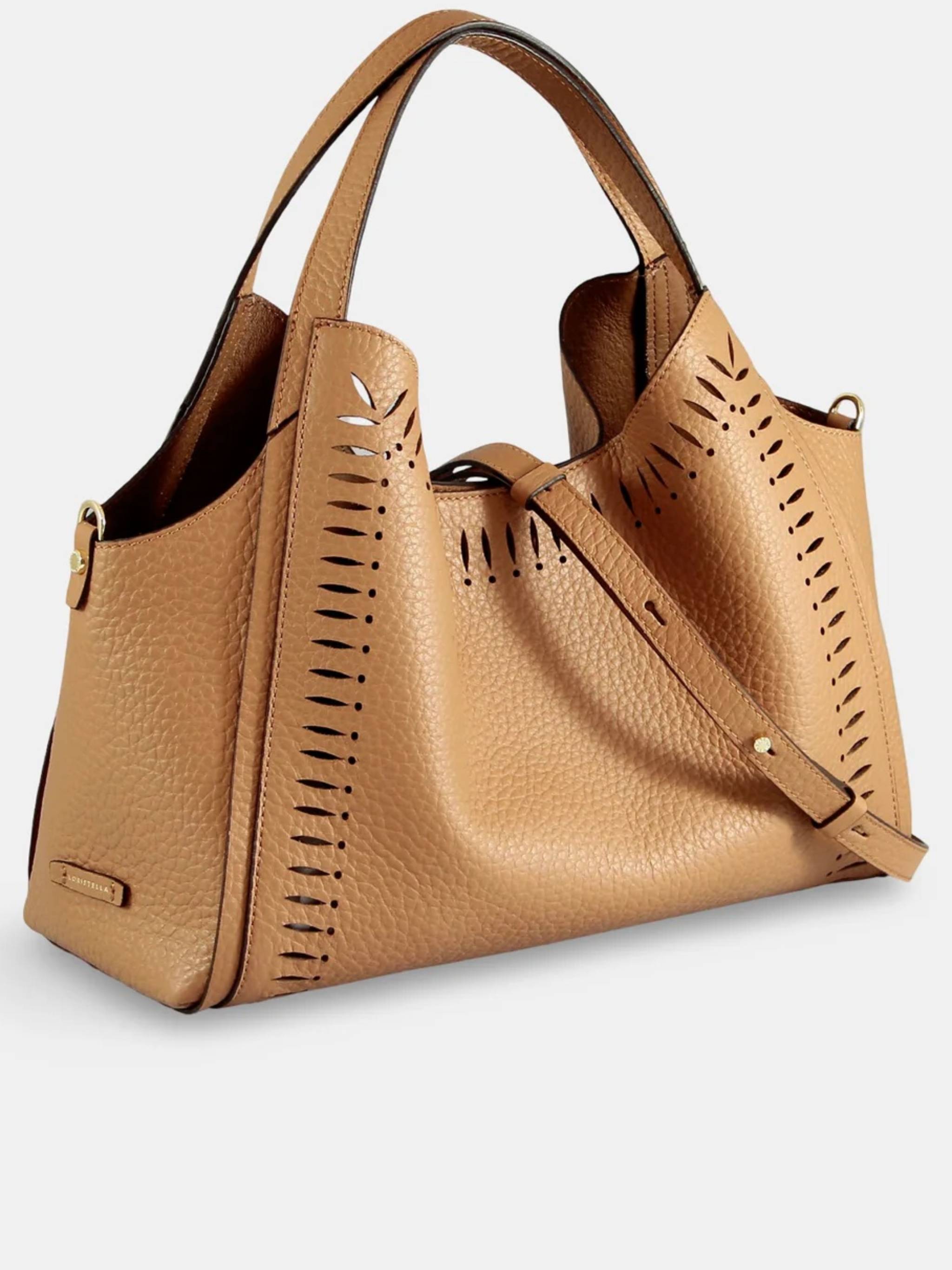 Brown Serena Textured Slouchy Handbag