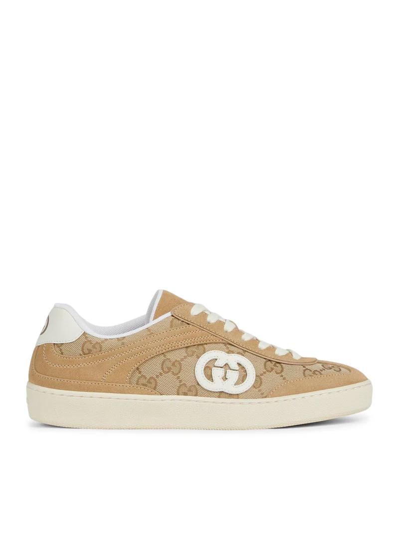 G75 Beige Canvas Low-Top Sneakers