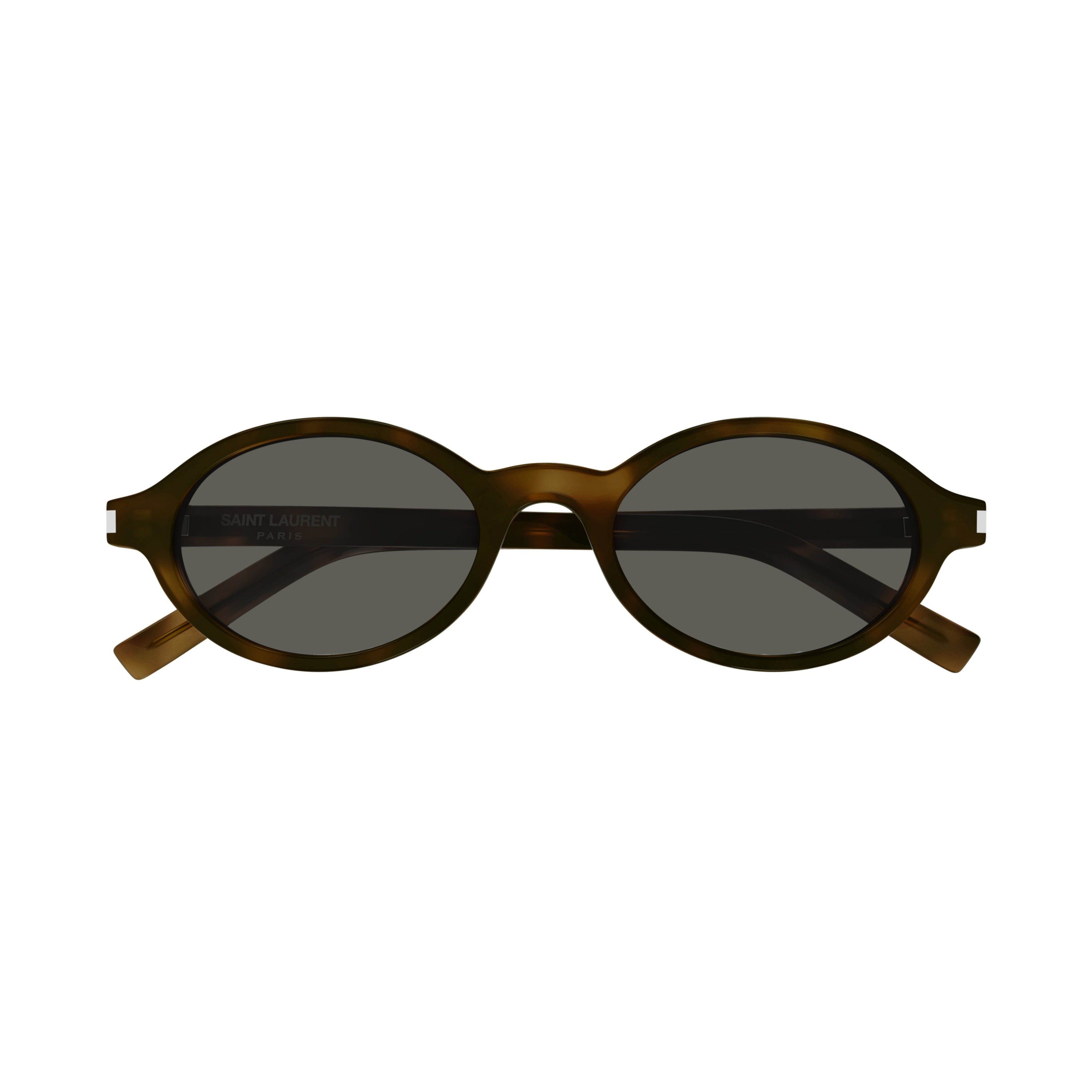 Rounded Tortoiseshell Frame Saint Laurent Sunglasses