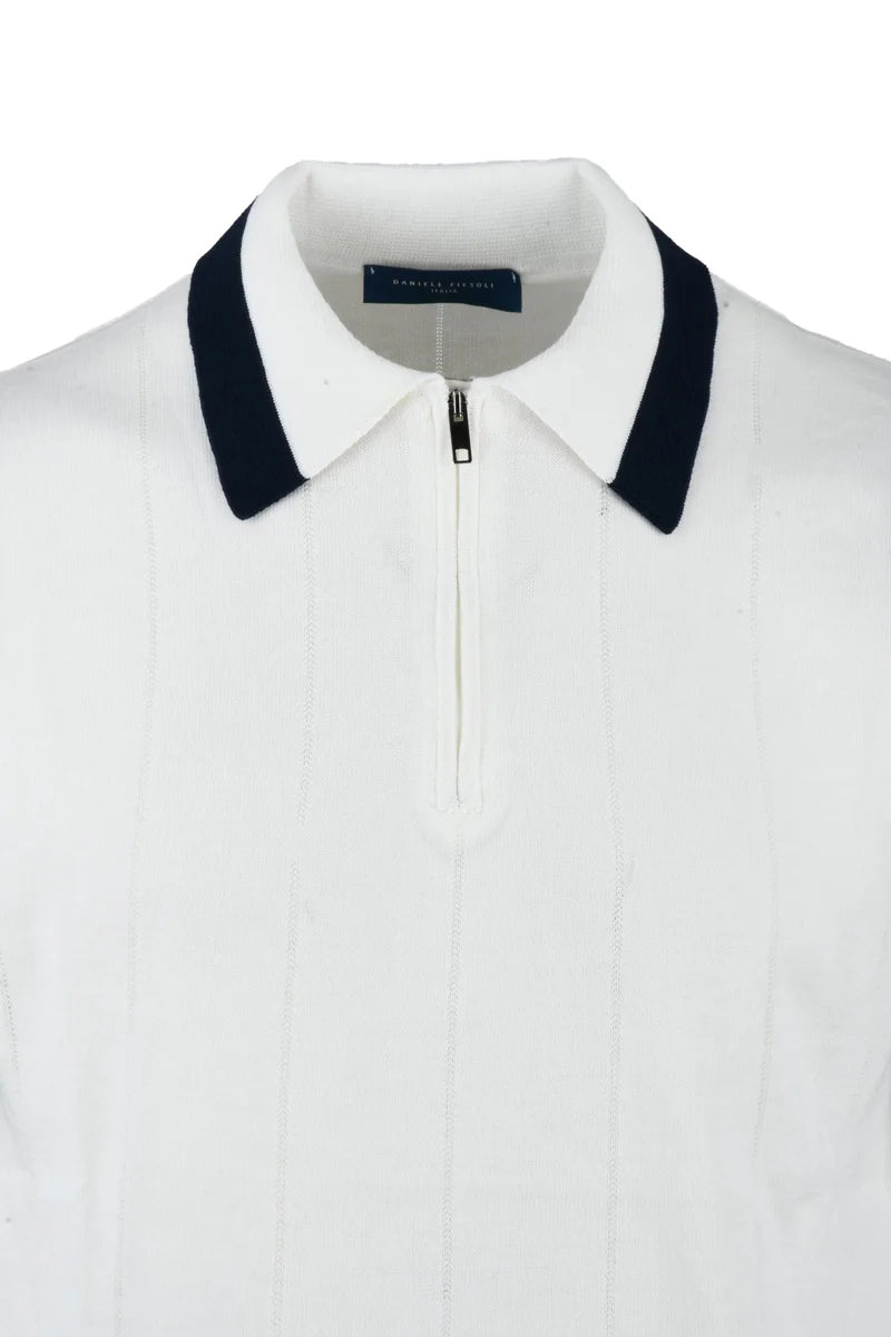 Zip Polo - White