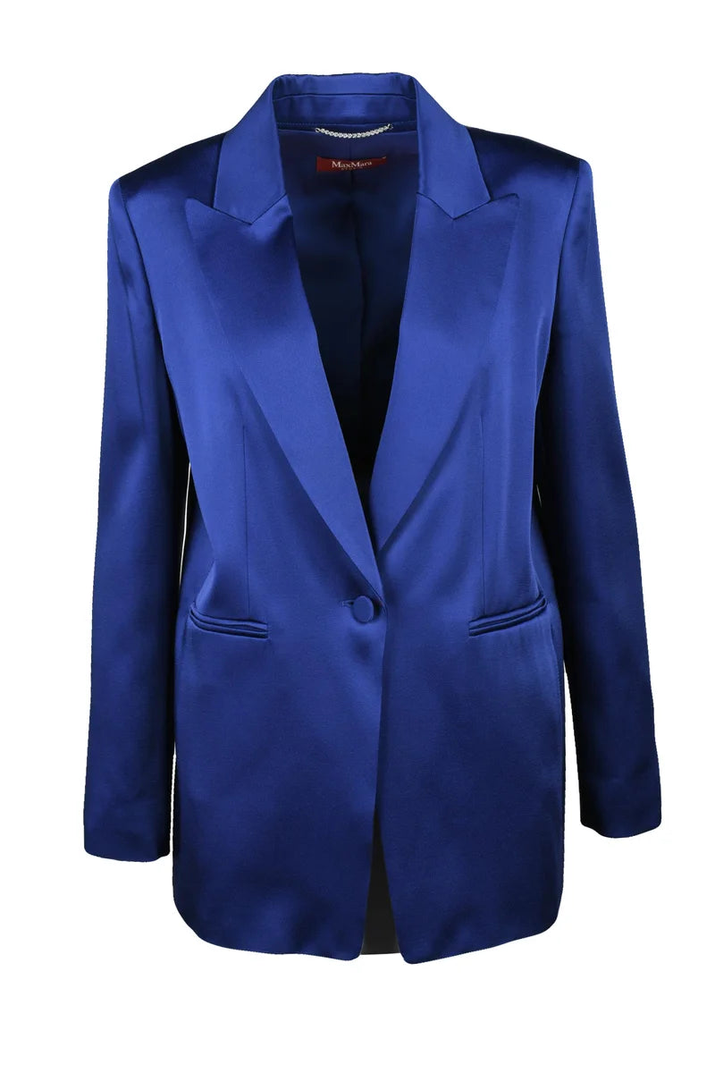 Studio Satin Jacket - Blue