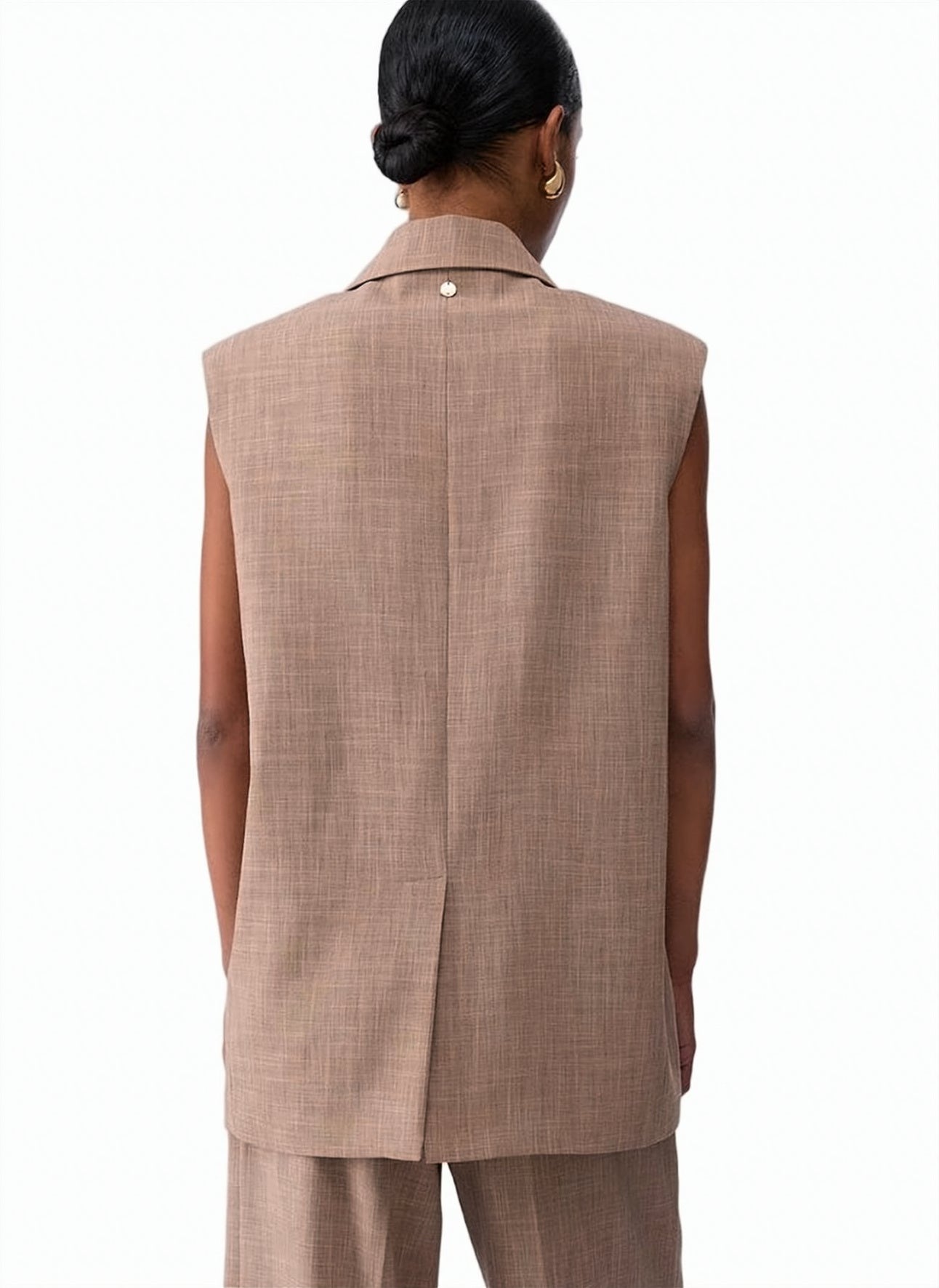 Viscose Blend Longline Vest