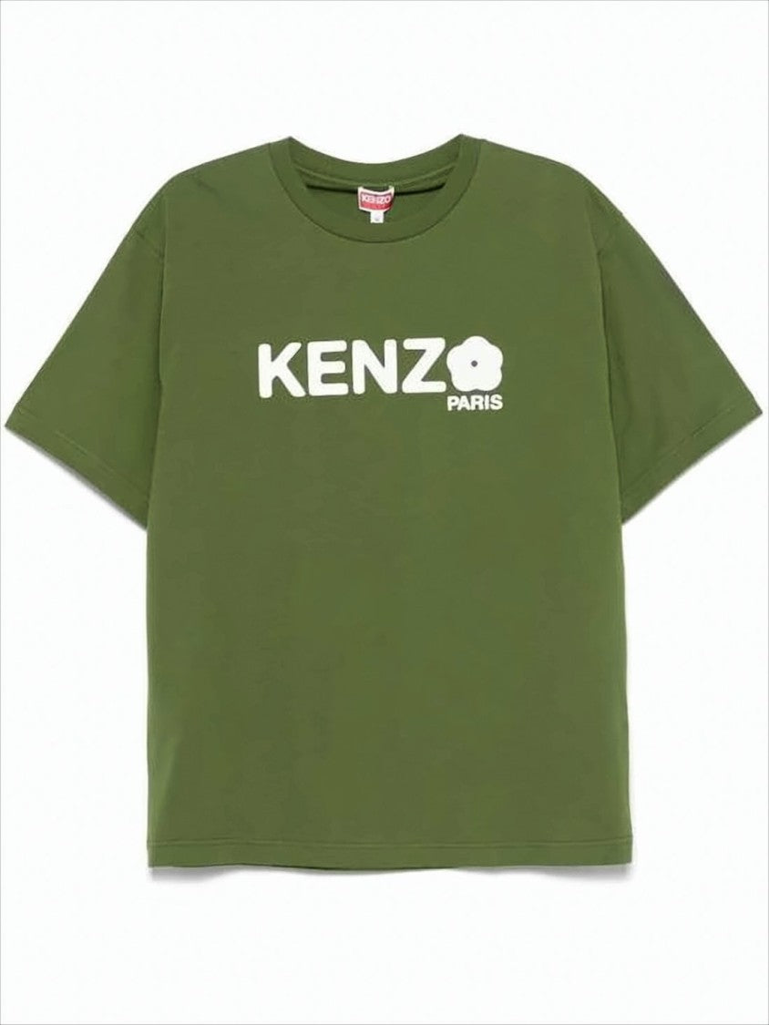 Short-Sleeved Crew Neck T-Shirt with Graphic Logo