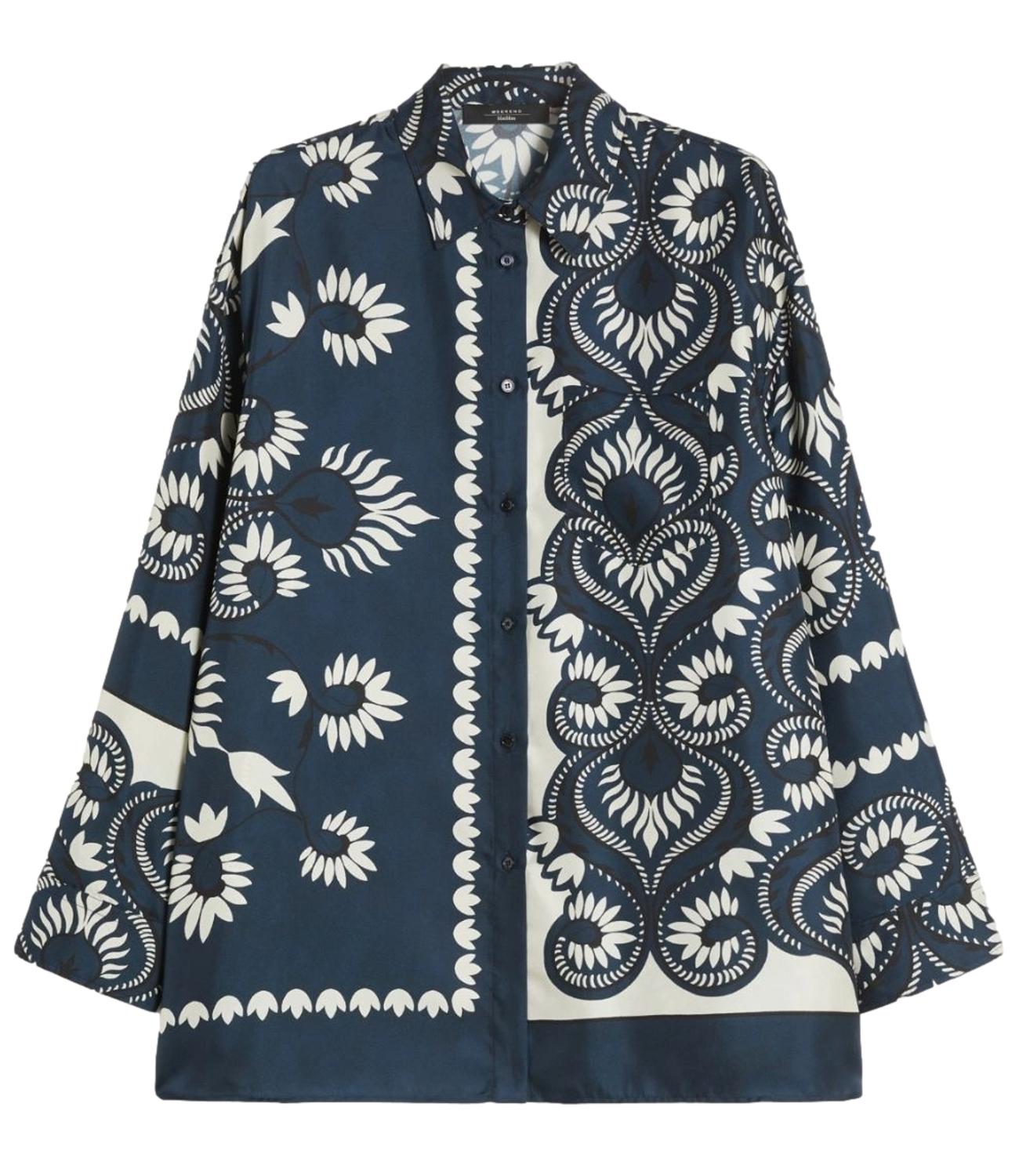 Blue Deco Wkdlastra Silk Shirt