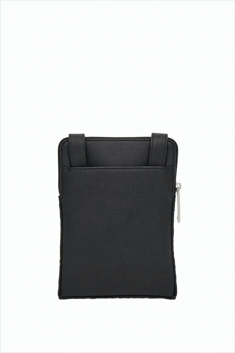 Textured Leather Crossbody Bag