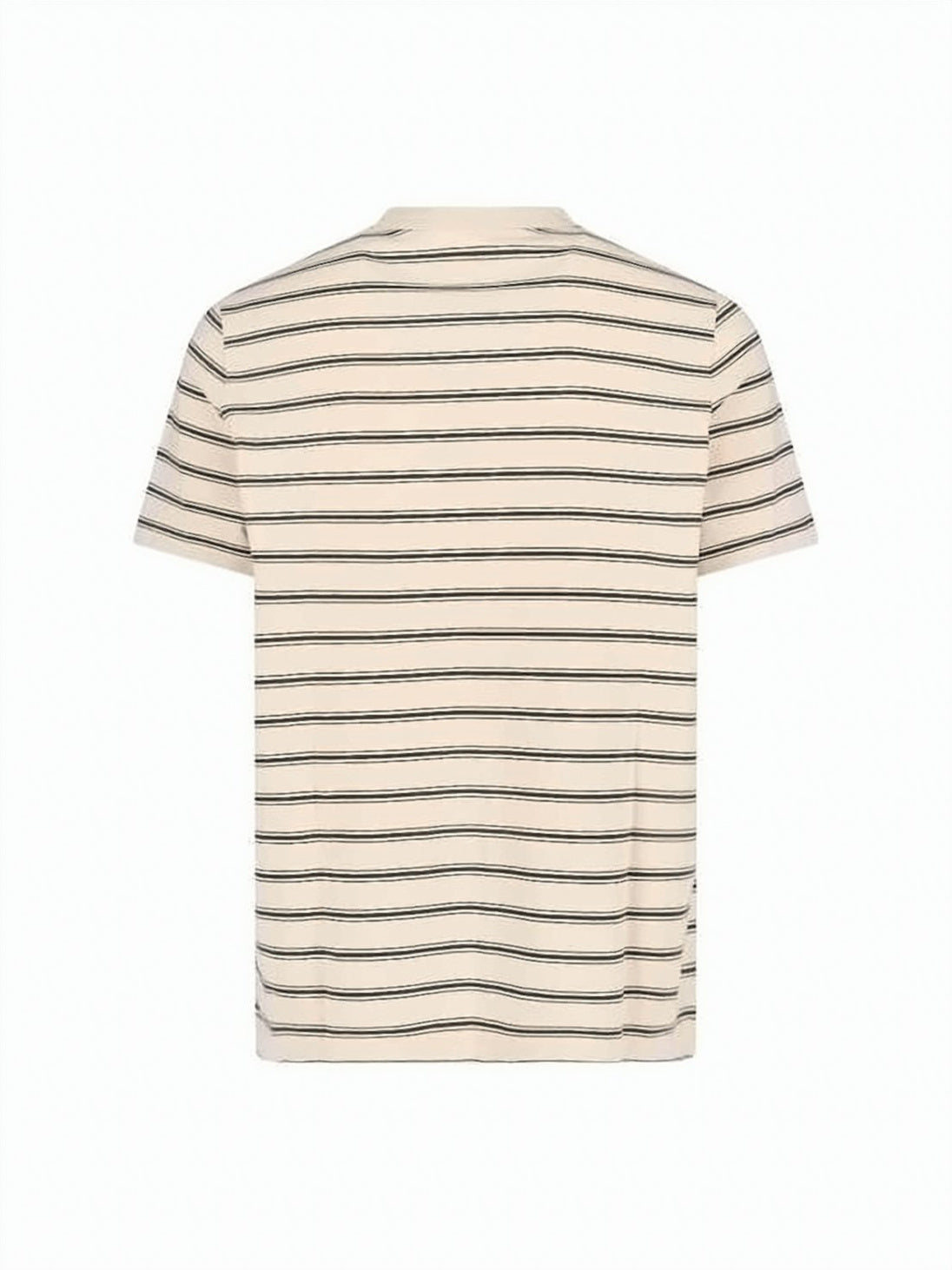 Short-Sleeved T-Shirt with Contrasting Stripes