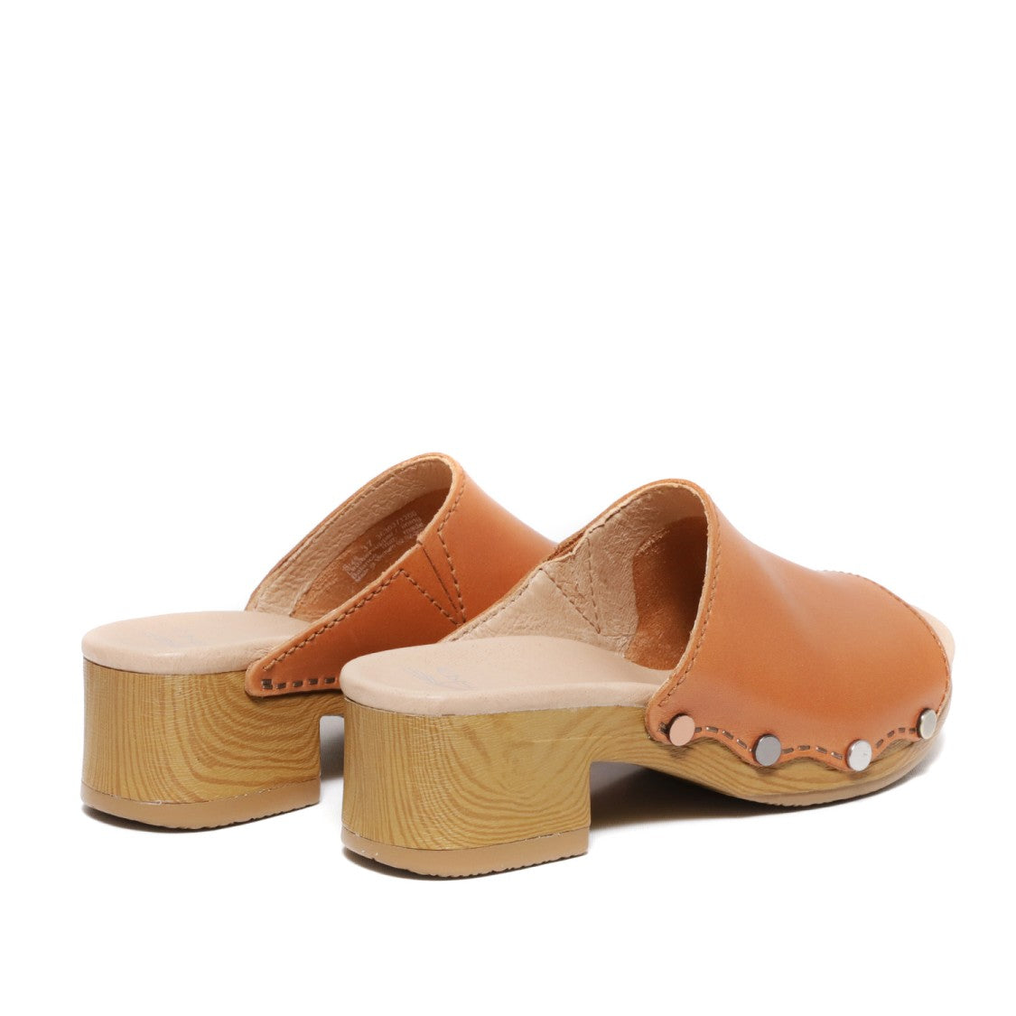 Tan Leather Giana Clog Sandal