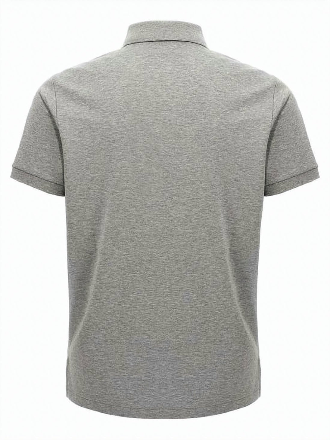 Classic Short-Sleeve Polo with Textured Fabric