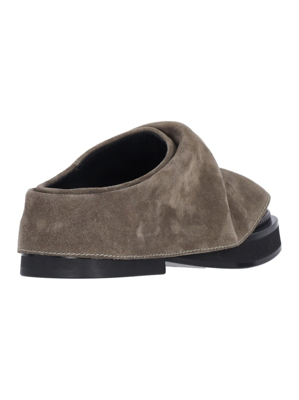 "Mini Robin" Mules – Taupe Suede