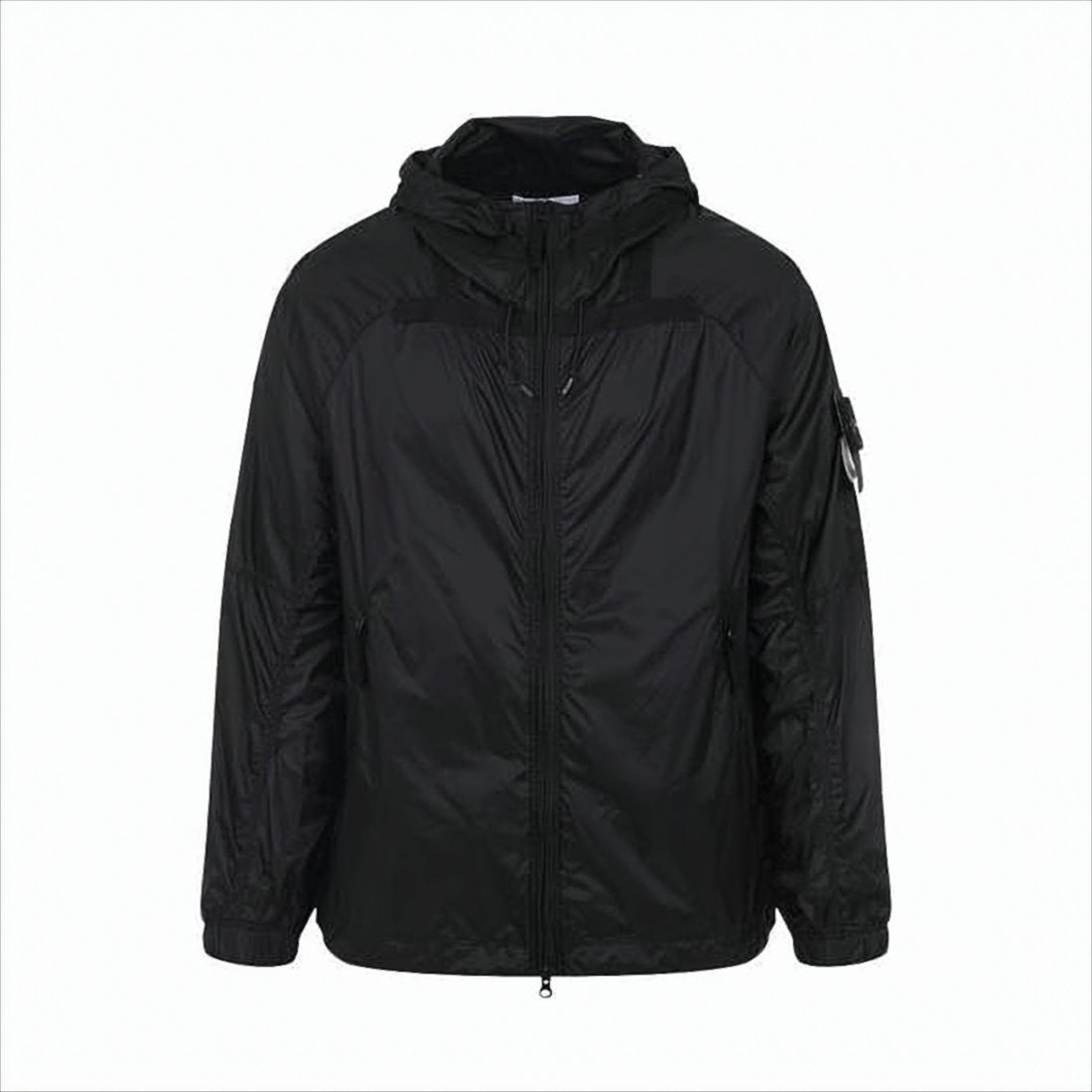 Sleek Lightweight Hooded Jacket with Panel Detailing