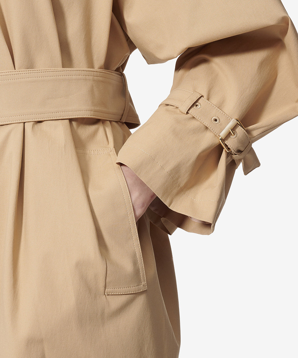 Tailored Long Coat with Classic Collar