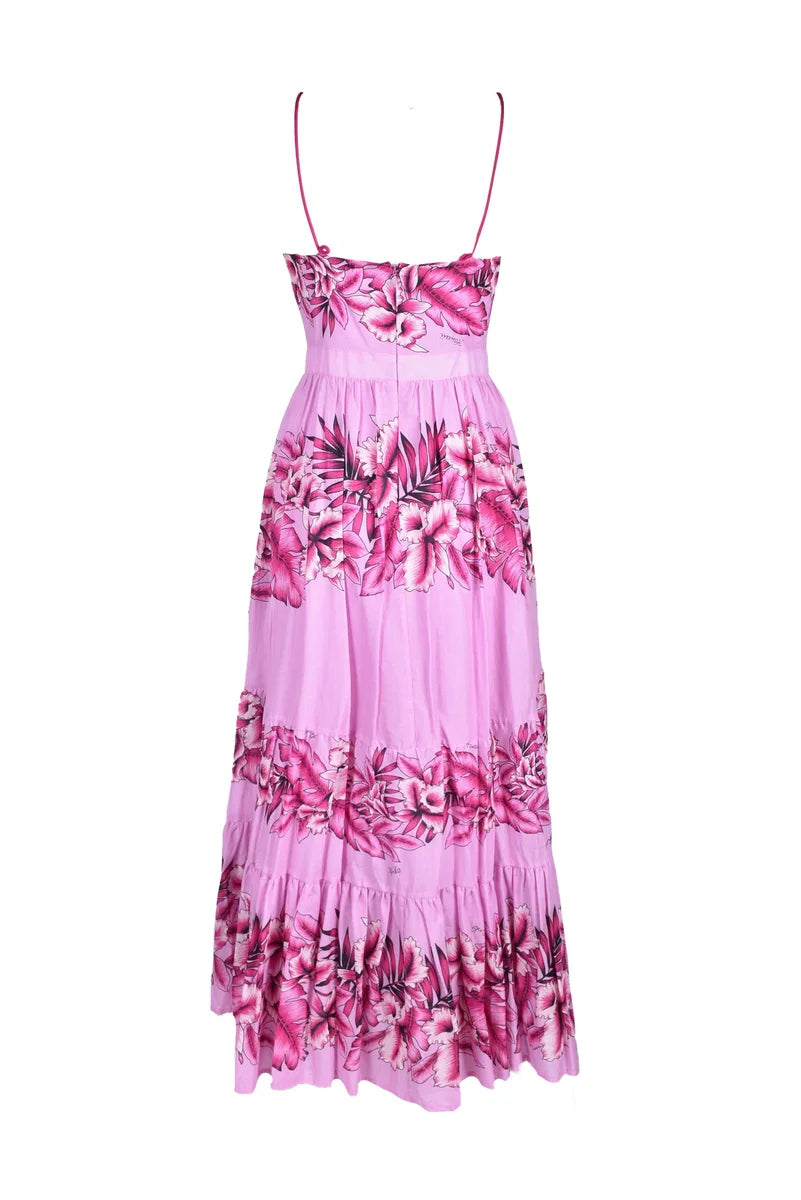 Long Dress Cotton Fuchsia/Pink