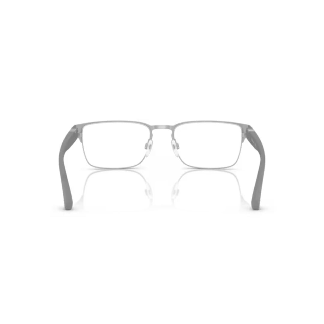 0ea1027 Rectangular Grey Eyeglasses with Thin Metal Frame
