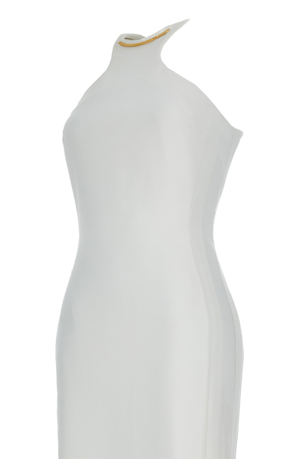 Crewneck Sleeveless Long Dress