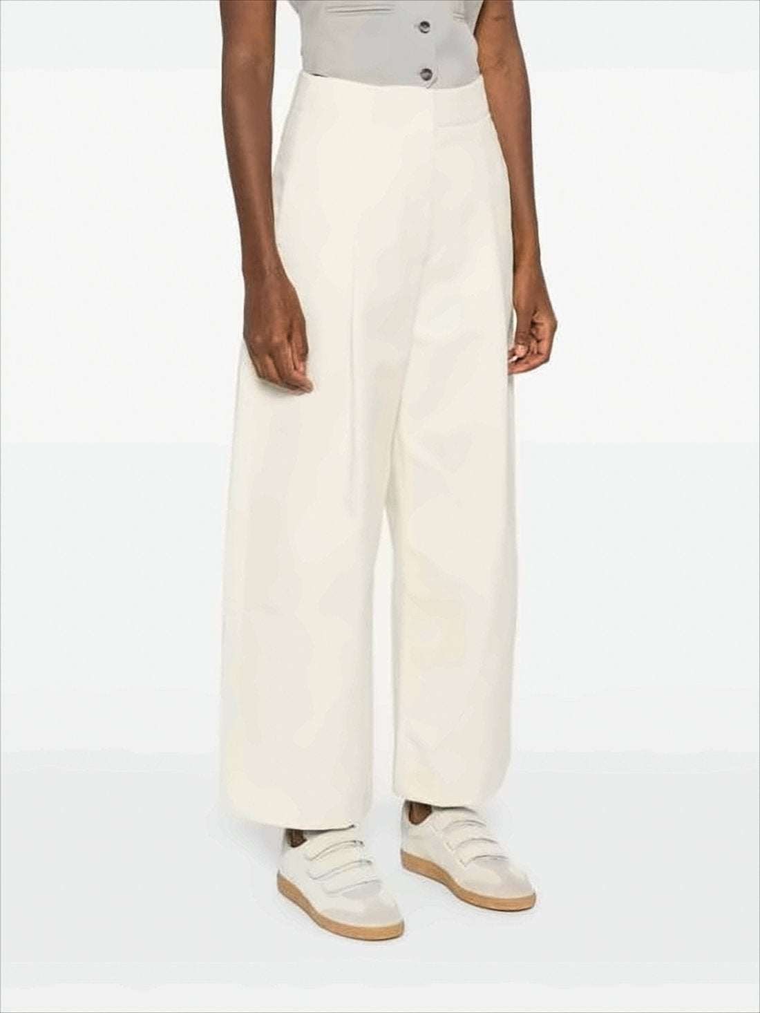 Wide-Leg Cropped Pants