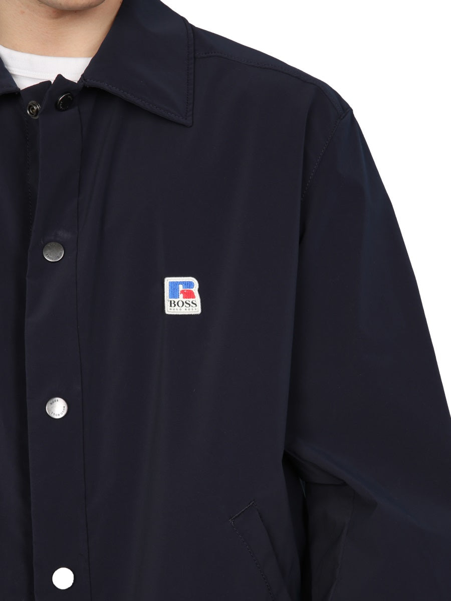 Relaxed Fit Jacket With X Russell Athletic Emblem