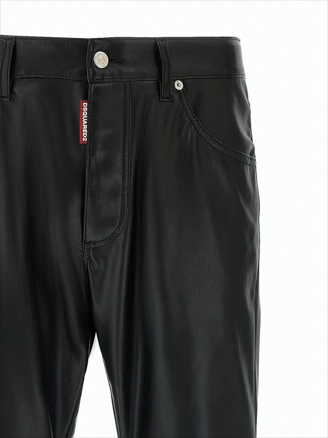 Straight Fit Pants with Smooth Finish