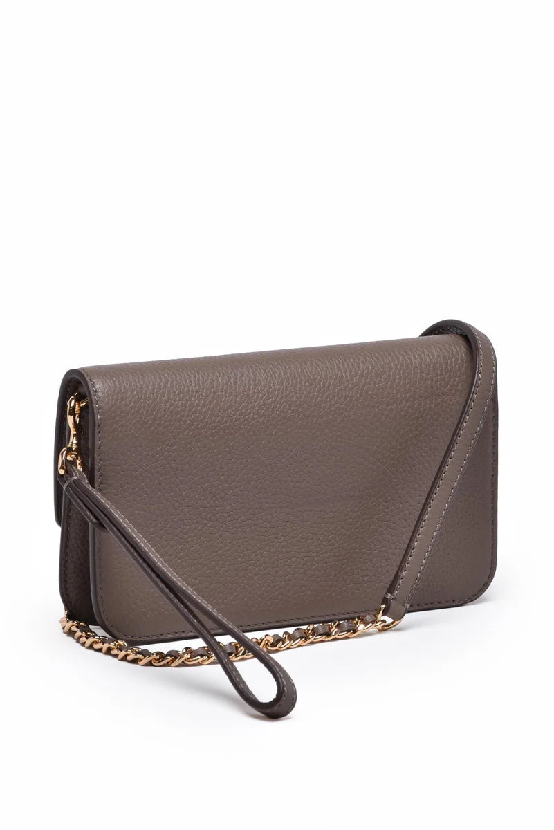 Britten Chain Wallet Shoulder Bag - Grey