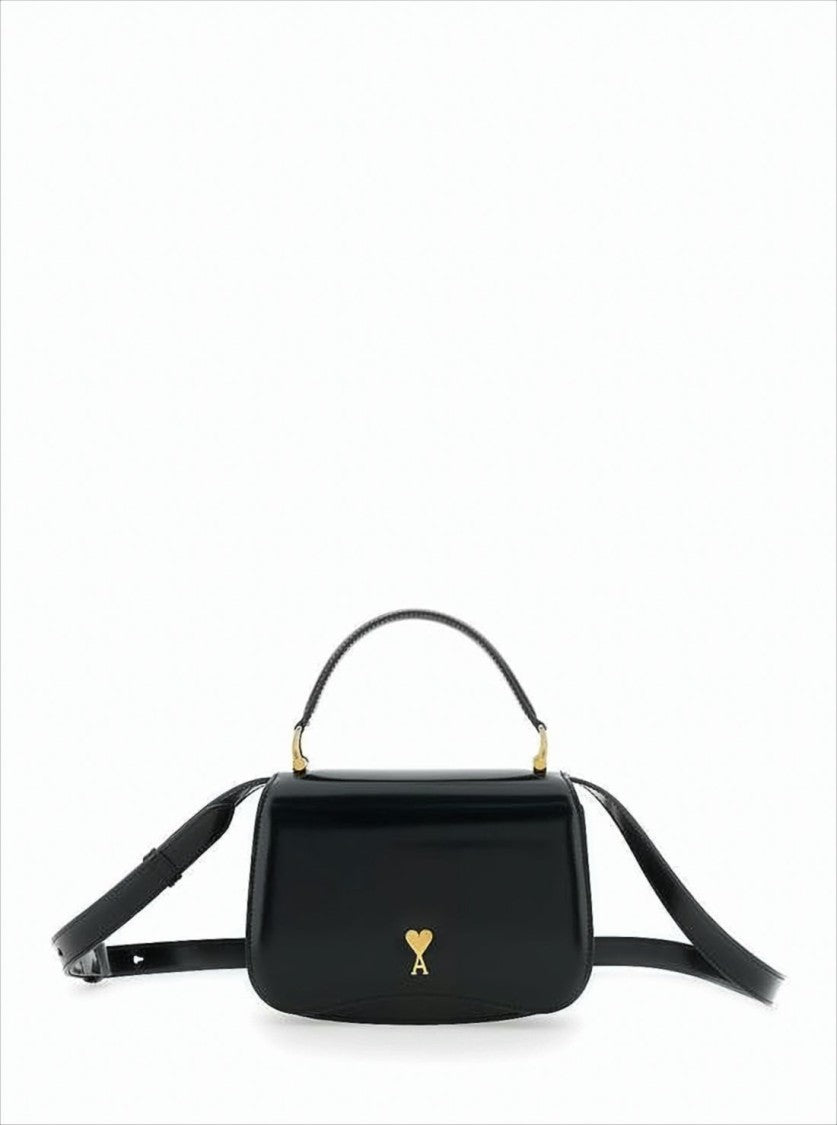 Structured Black Calf Leather Tote Bag