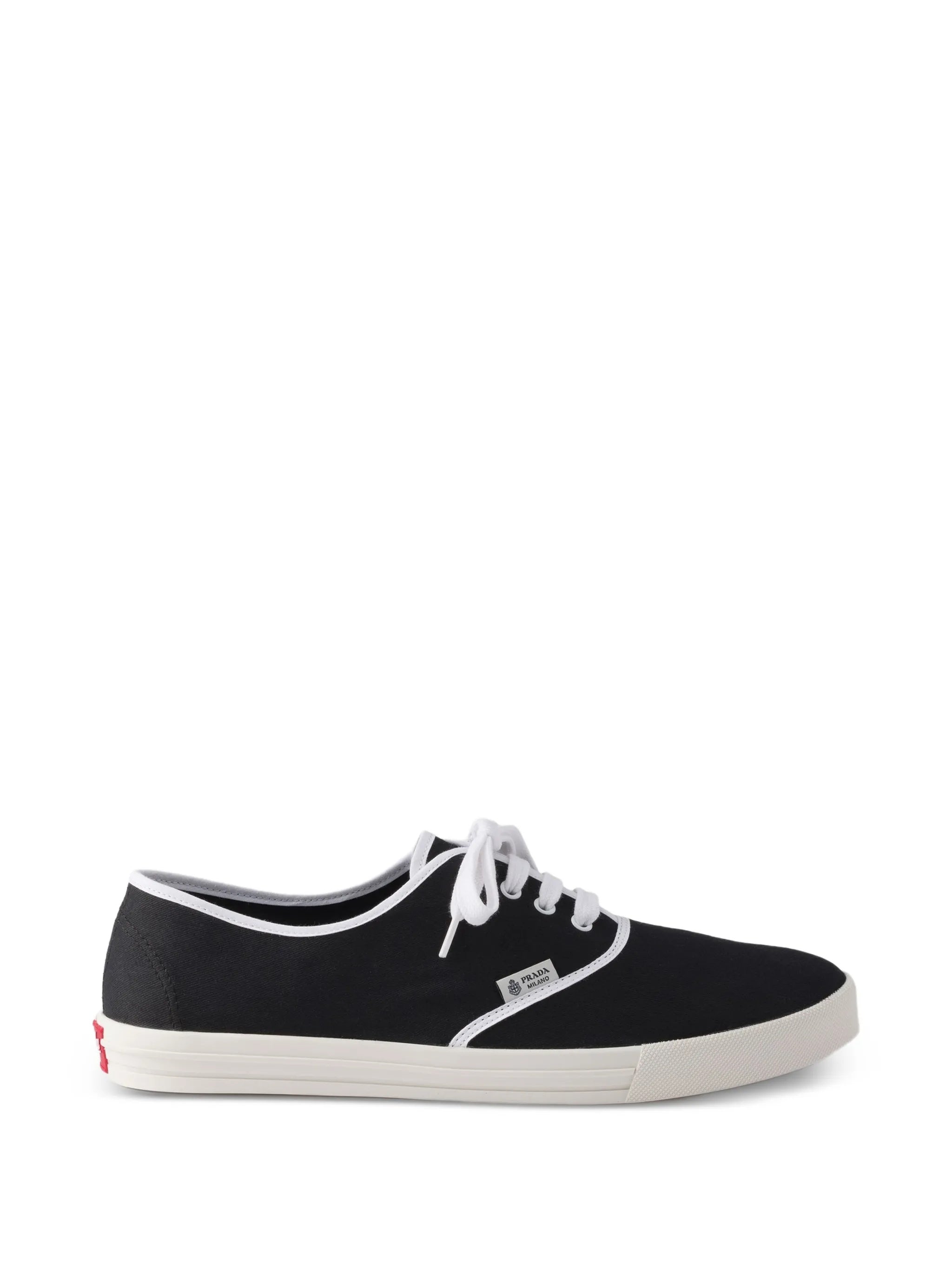 Black Drill Low-Profile Canvas Sneakers