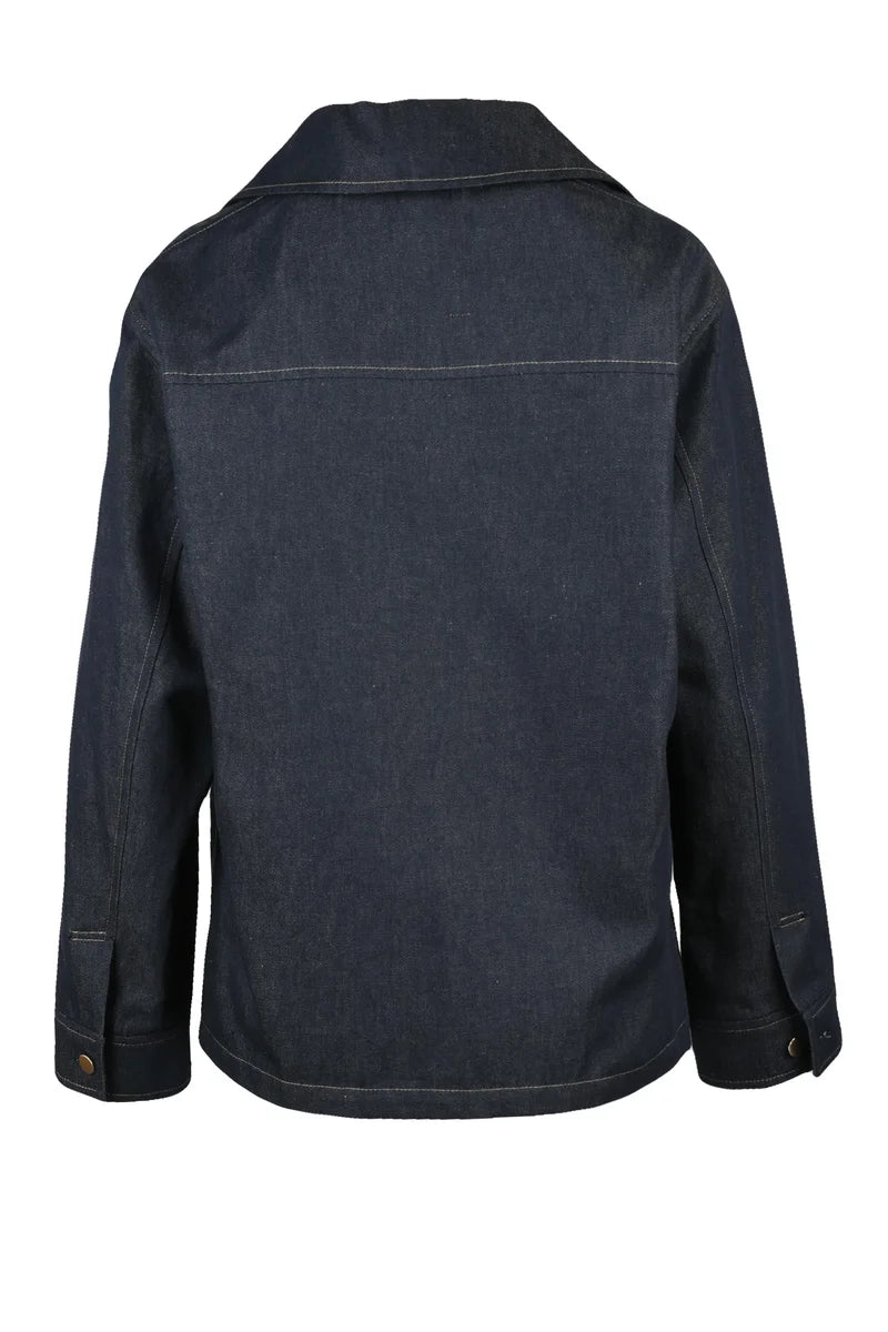 Amico Denim Blouse - Blue