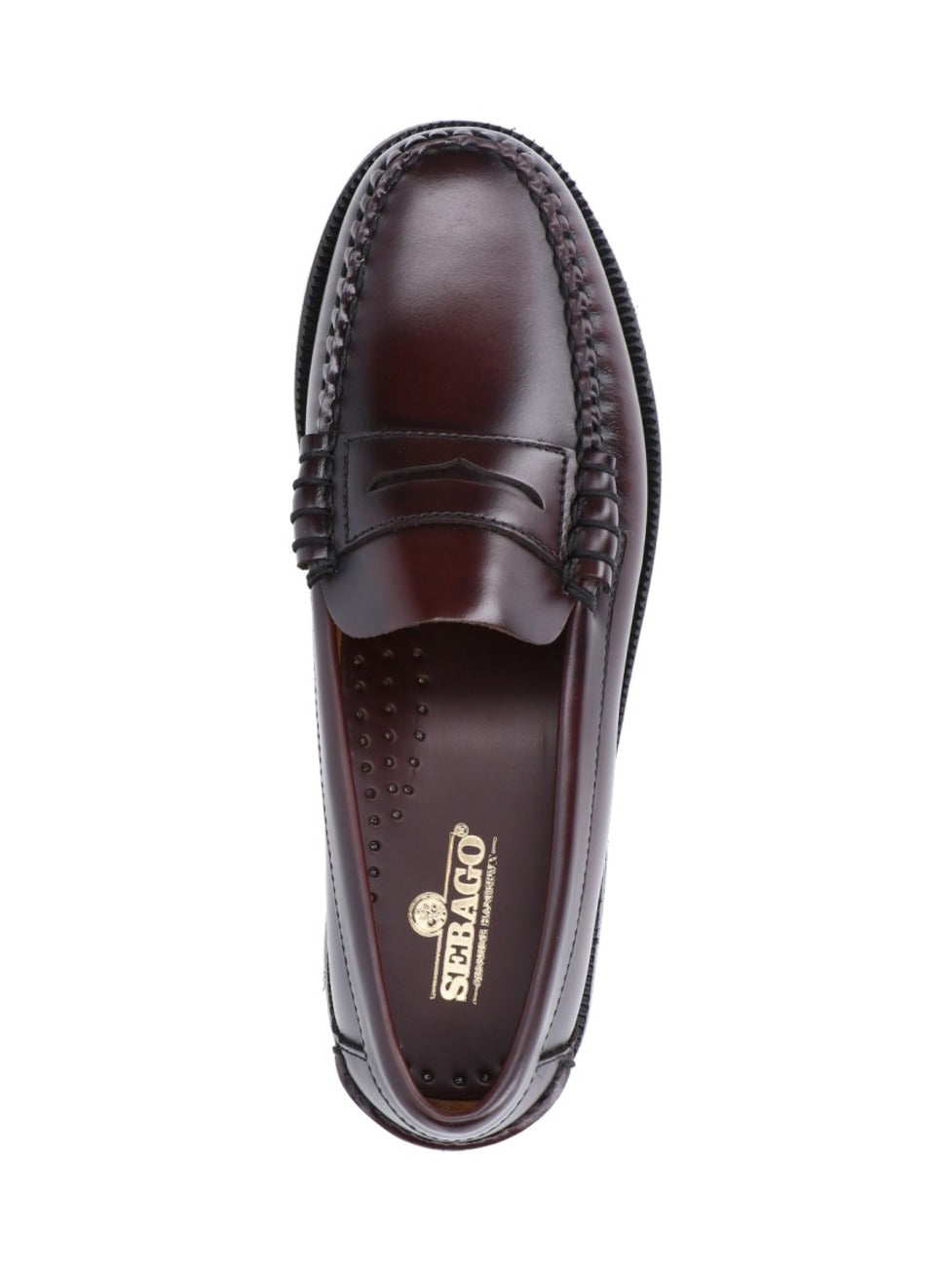 Rounded Toe Slip-On Moccasins With Smooth Leather Finish