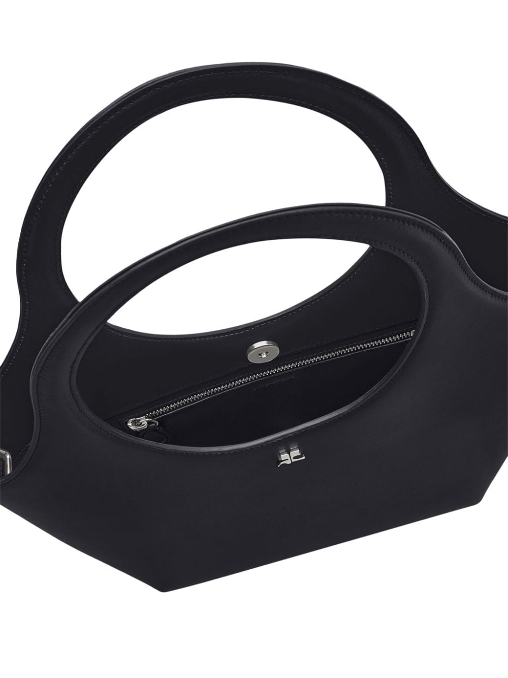 Smooth Grain Black Handbag