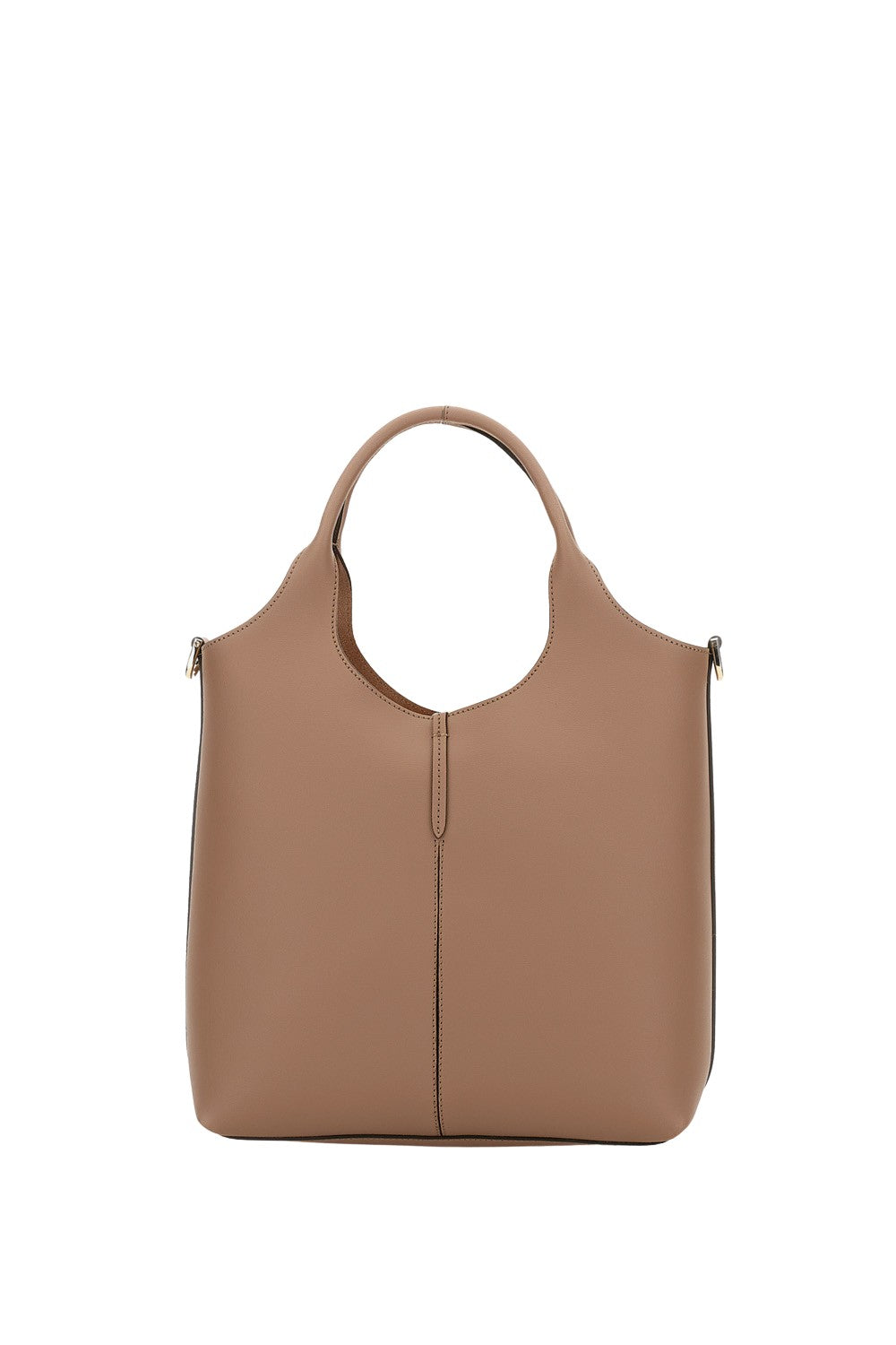 Beige Calfskin Shoulder Bag
