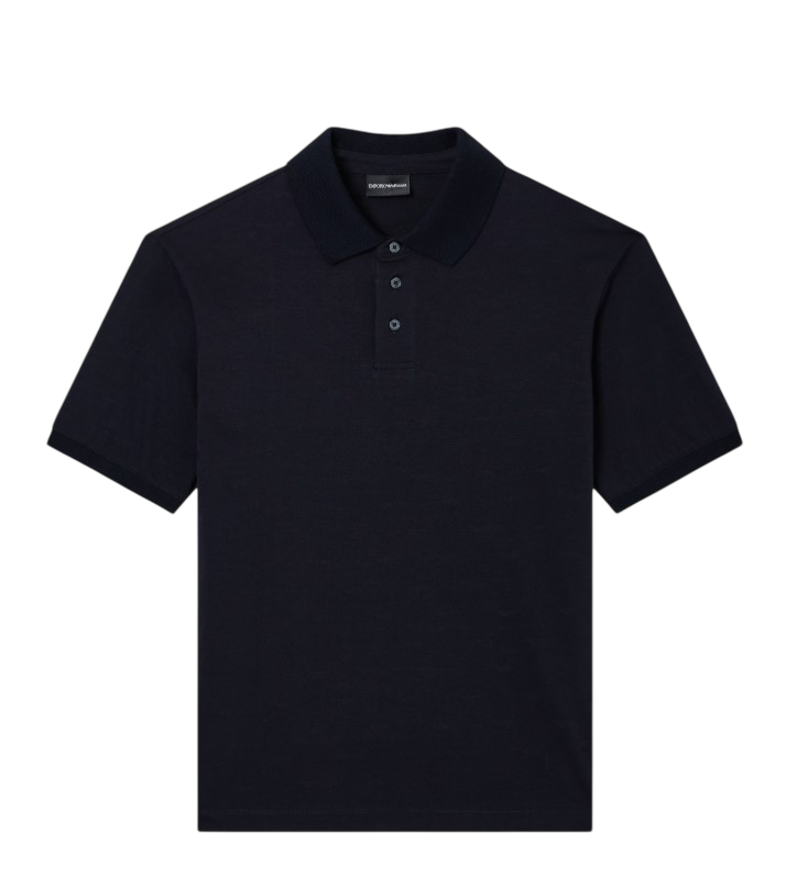 Micro Eagle Jacquard Jersey Polo Shirt