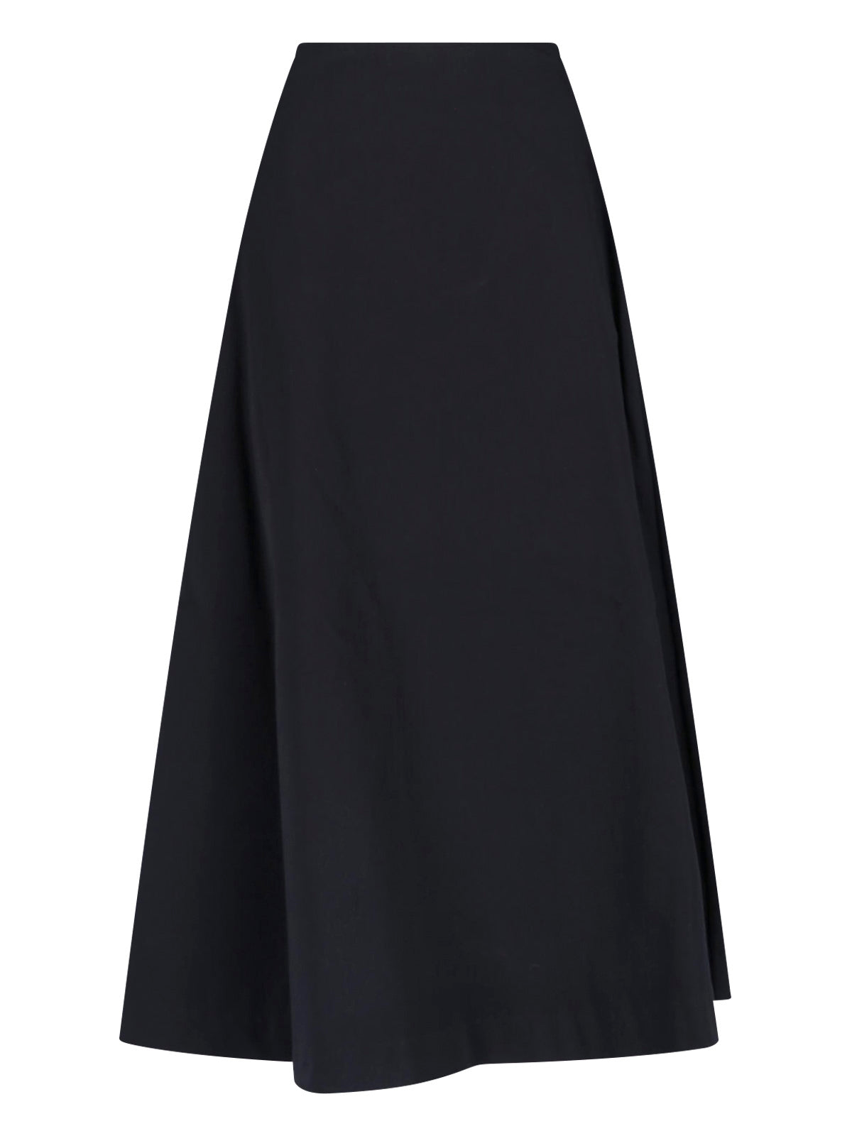 Black A-Line Wrap-Style Skirt