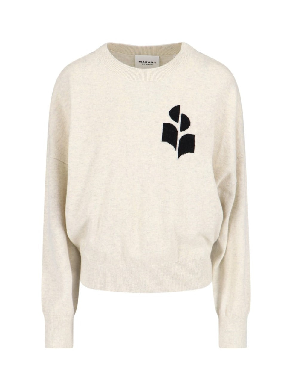 Relaxed Fit Knit Sweater With Ribbed Details