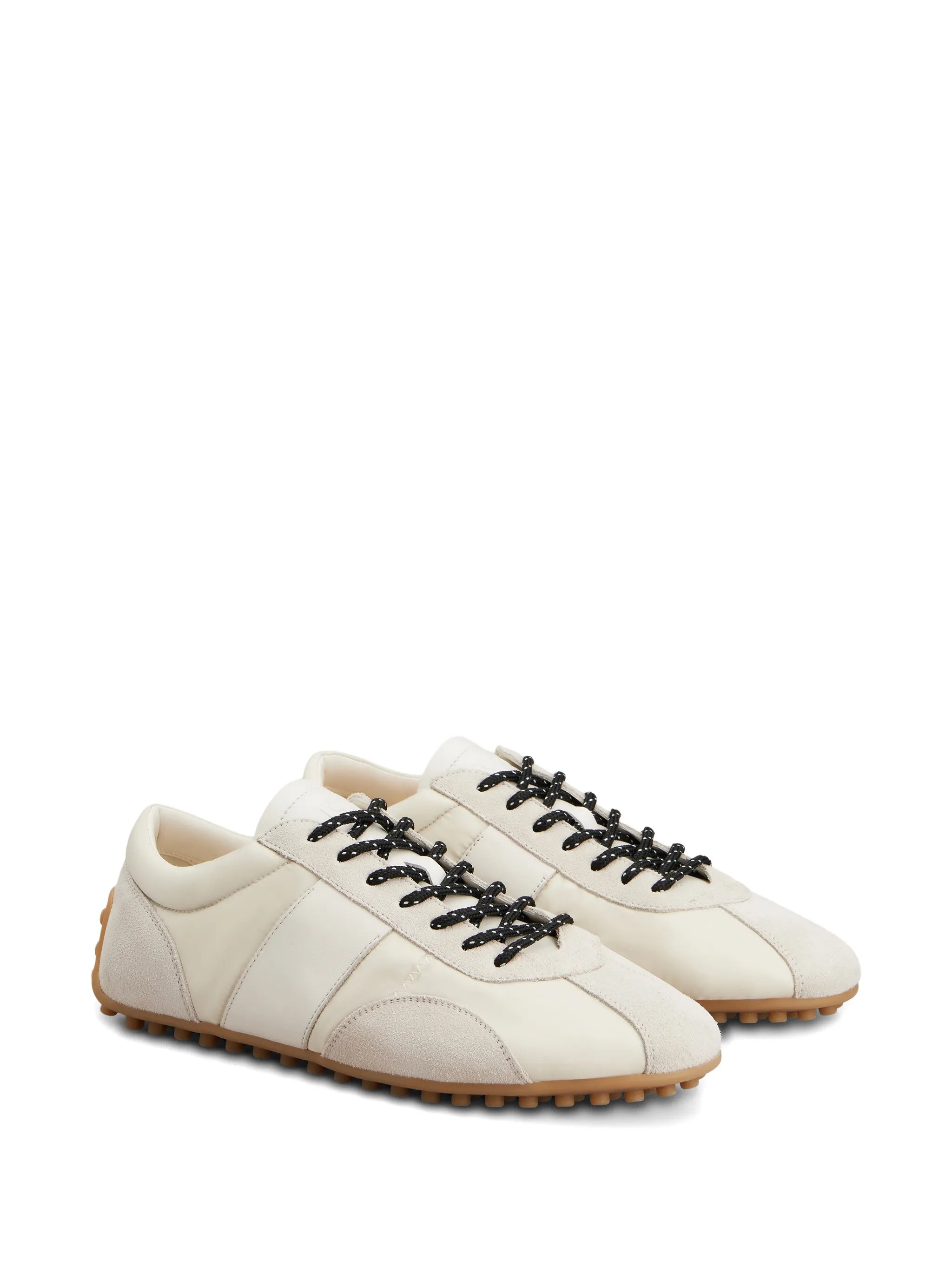 Calzature Low-Profile Leather/Suede Sneakers