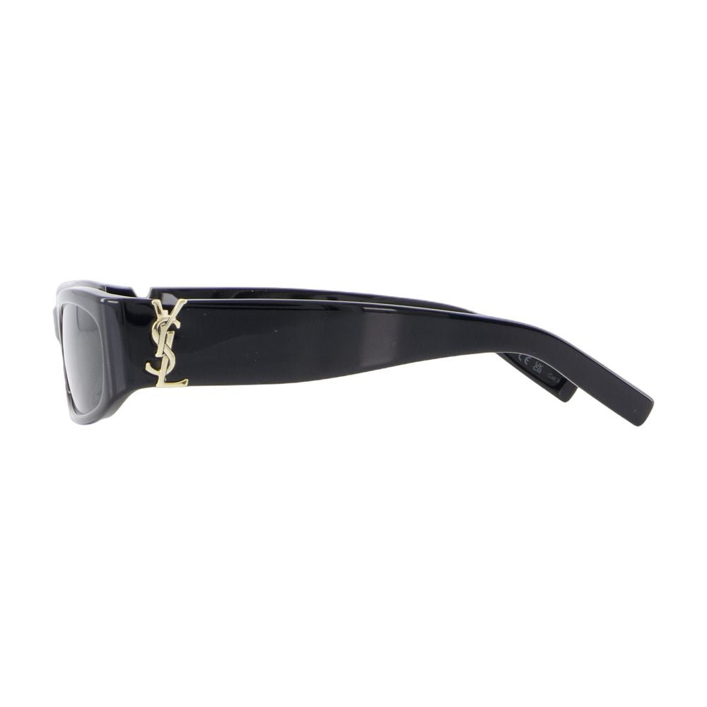 Minimalist Black Acetate Sunglasses With Polished Finish