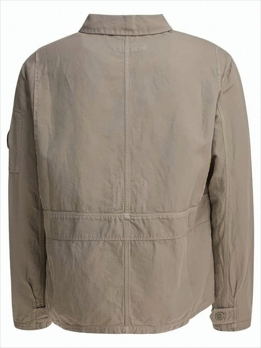 Lightweight Cotton-Linen Jacket with Classic Collar