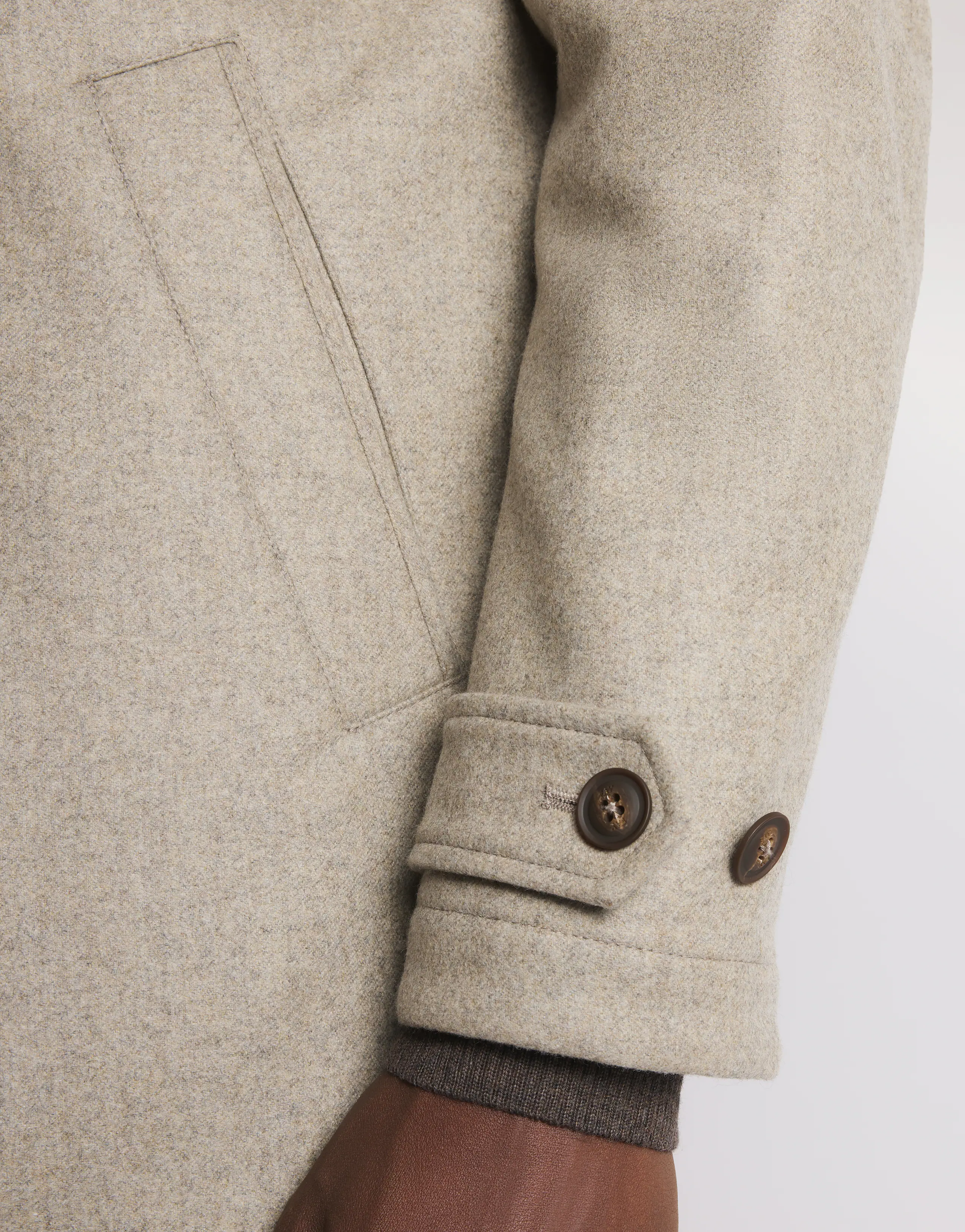 Double-Breasted Virgin Wool Coat With Tailored Silhouette