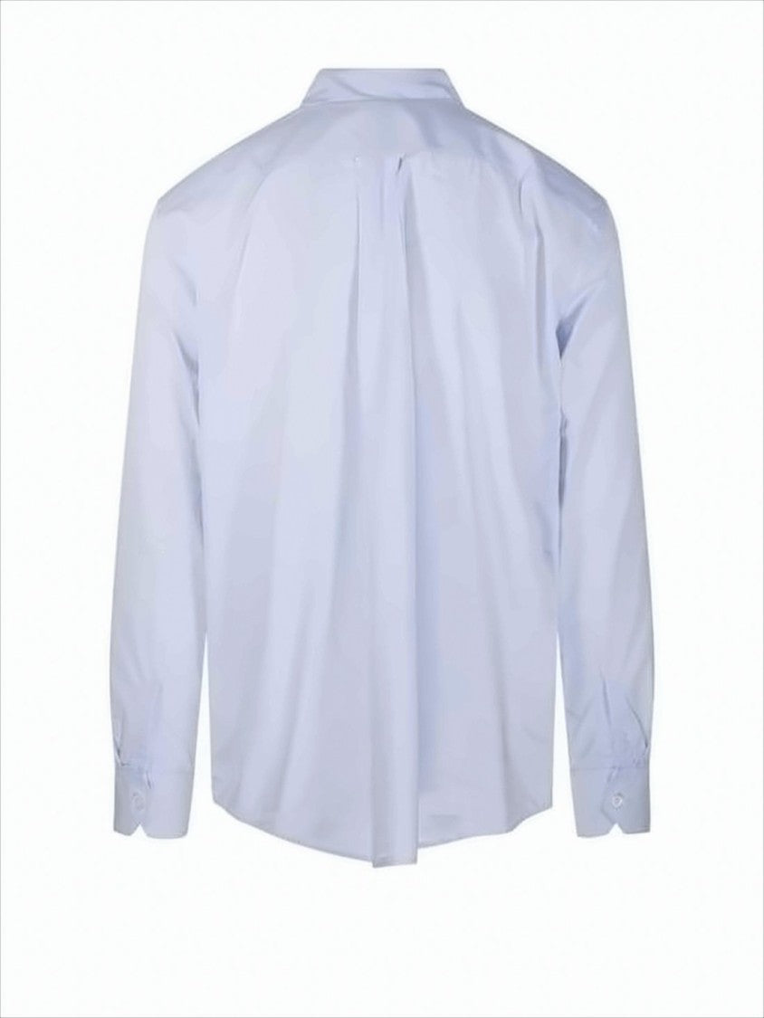 Long-Sleeve Button-Down Shirt with Chest Pocket