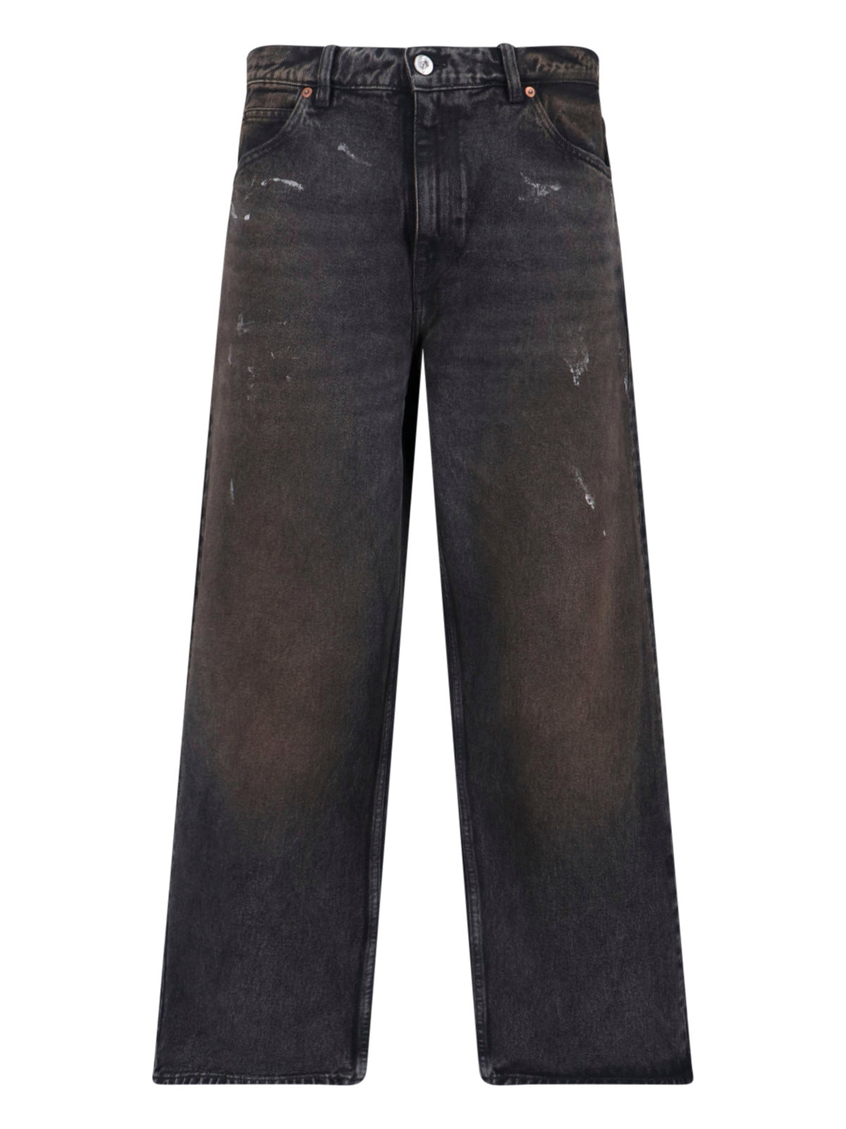 Straight-Leg Jeans With Medium Wash