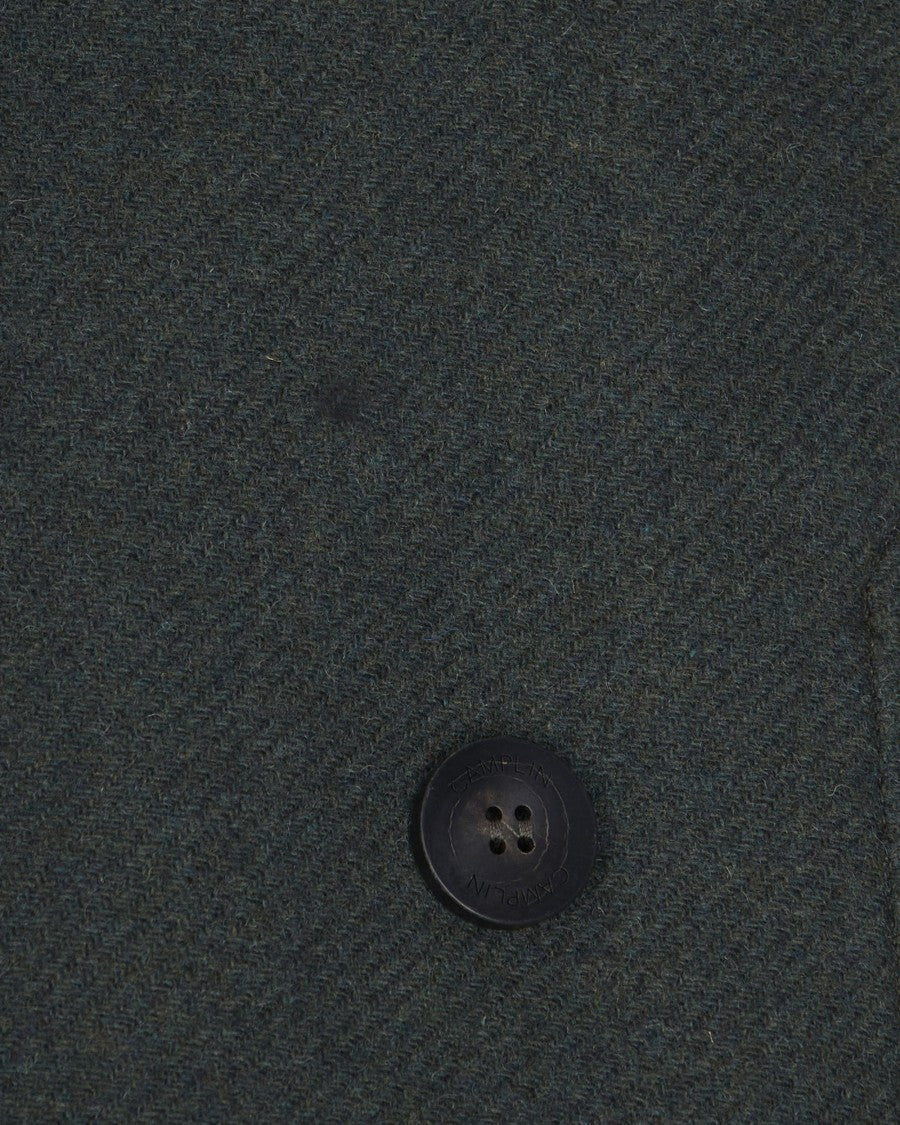 Double-Breasted Wool Blend Peacoat