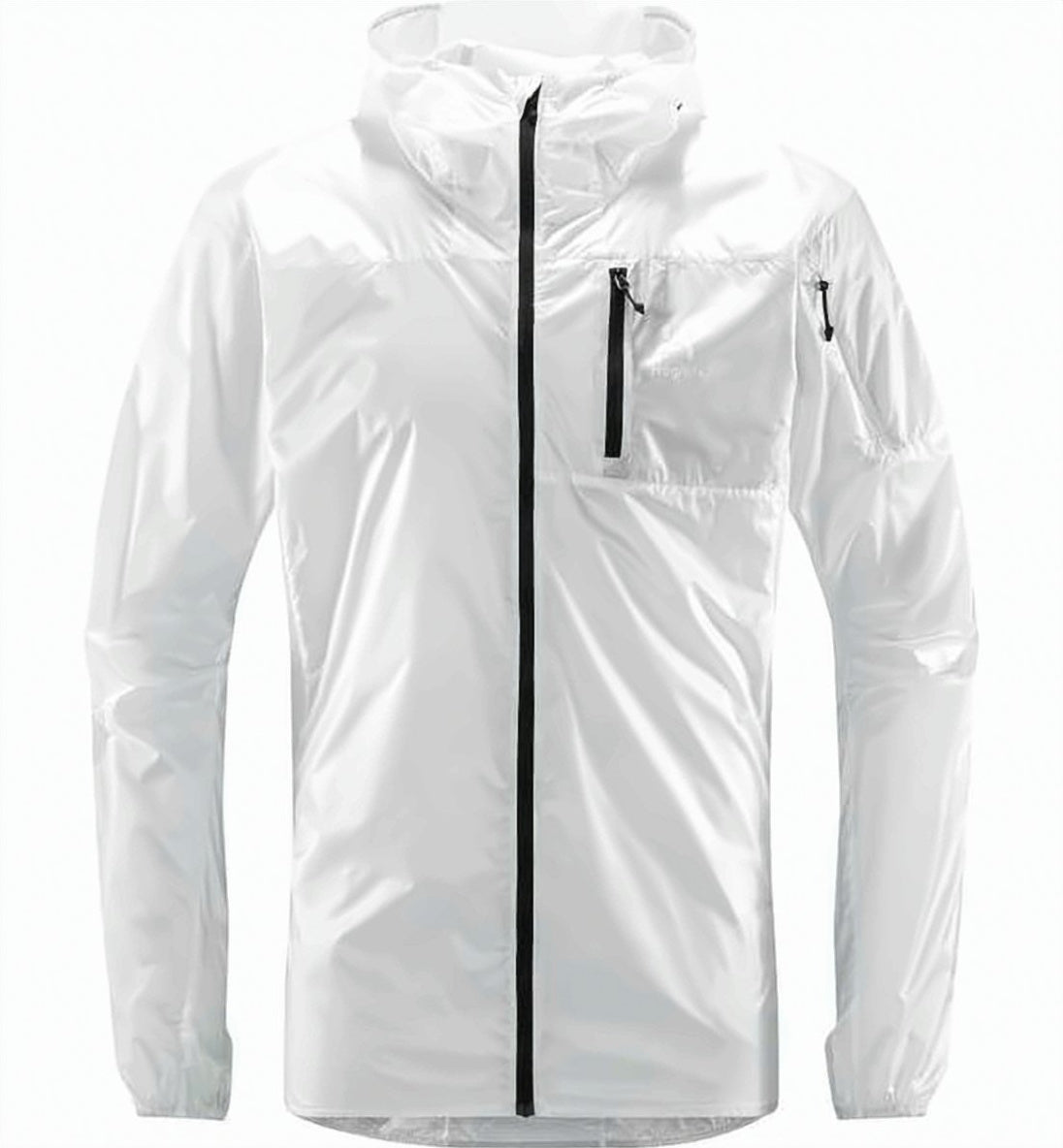 Lightweight White Jacket with Hood