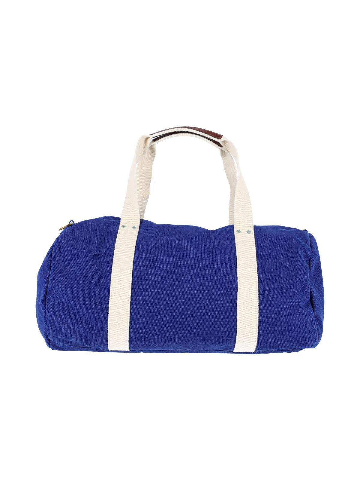 Blue Embroidered Logo Cylindrical Bag