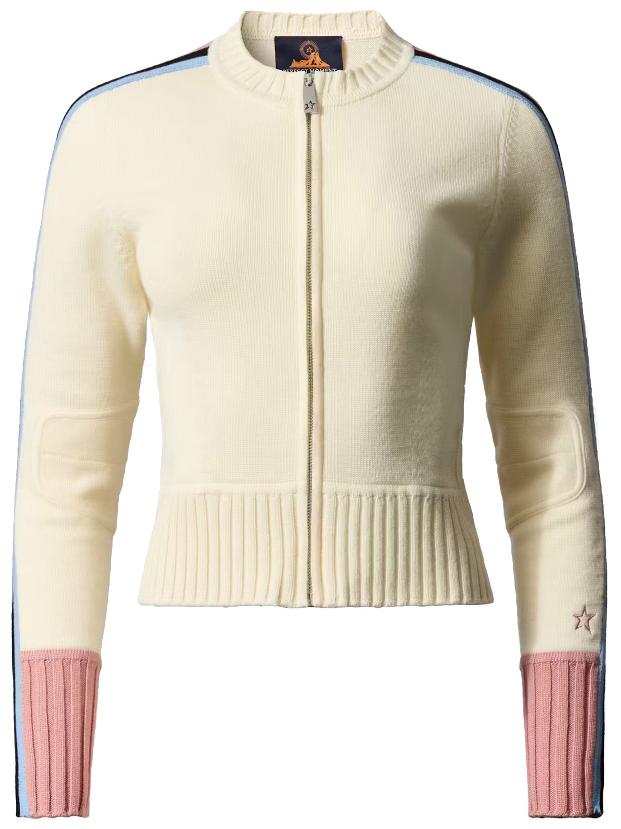 Neutral Striped Ribbed Knit Trekking Cardigan