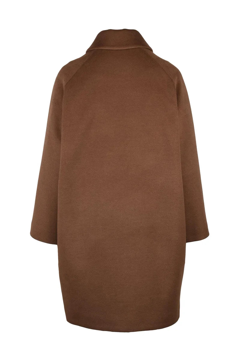Warm Brown Raglan Sleeve Guttha Coat