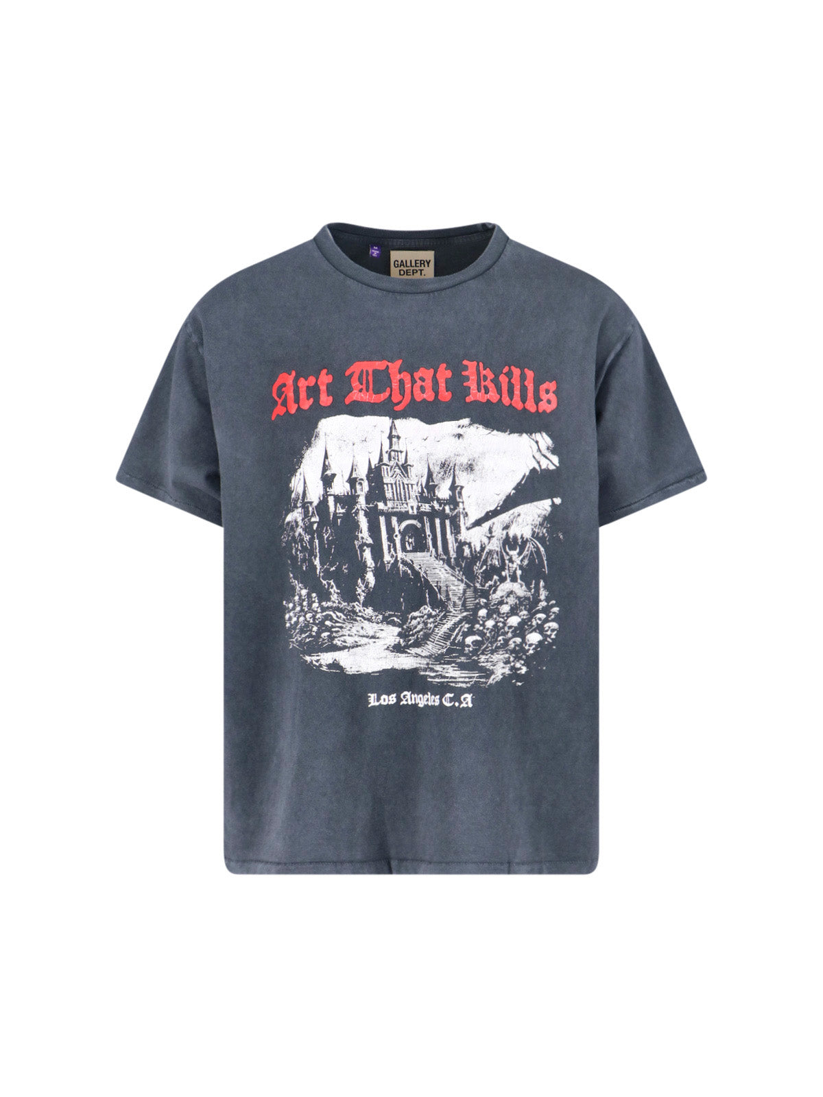 Worn Black Graphic T-Shirt