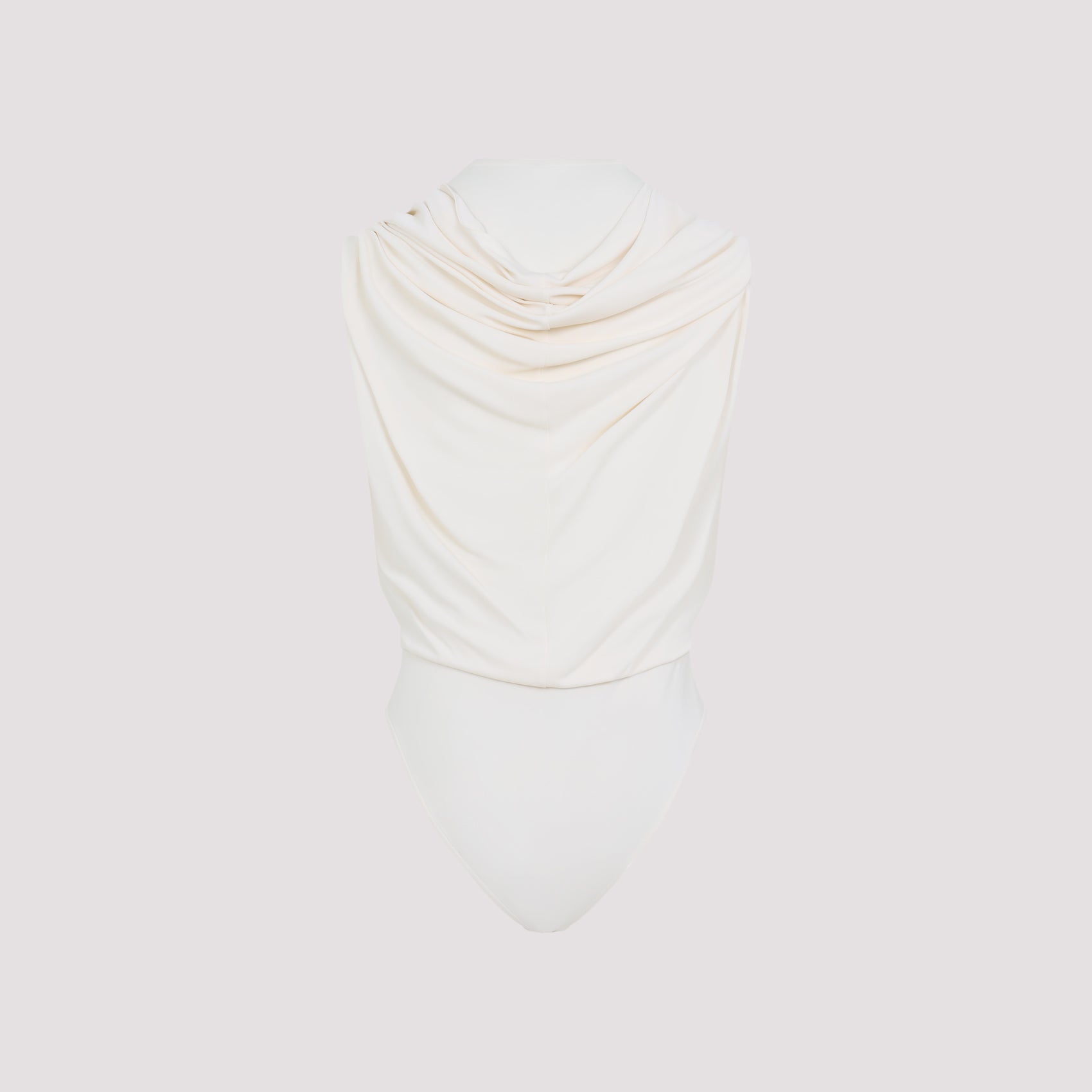 Draped V-Neck Bodysuit with Flattering Fit