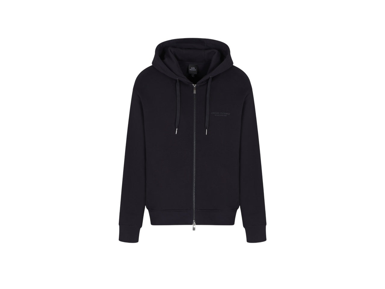 Zip-Up Sweatshirt With Drawstring Hood