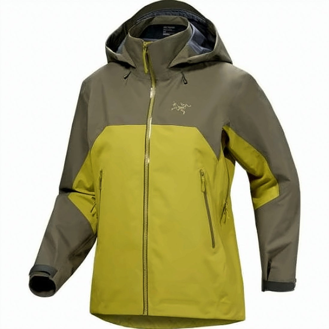 Two-Tone Casual Jacket with Zippered Pockets