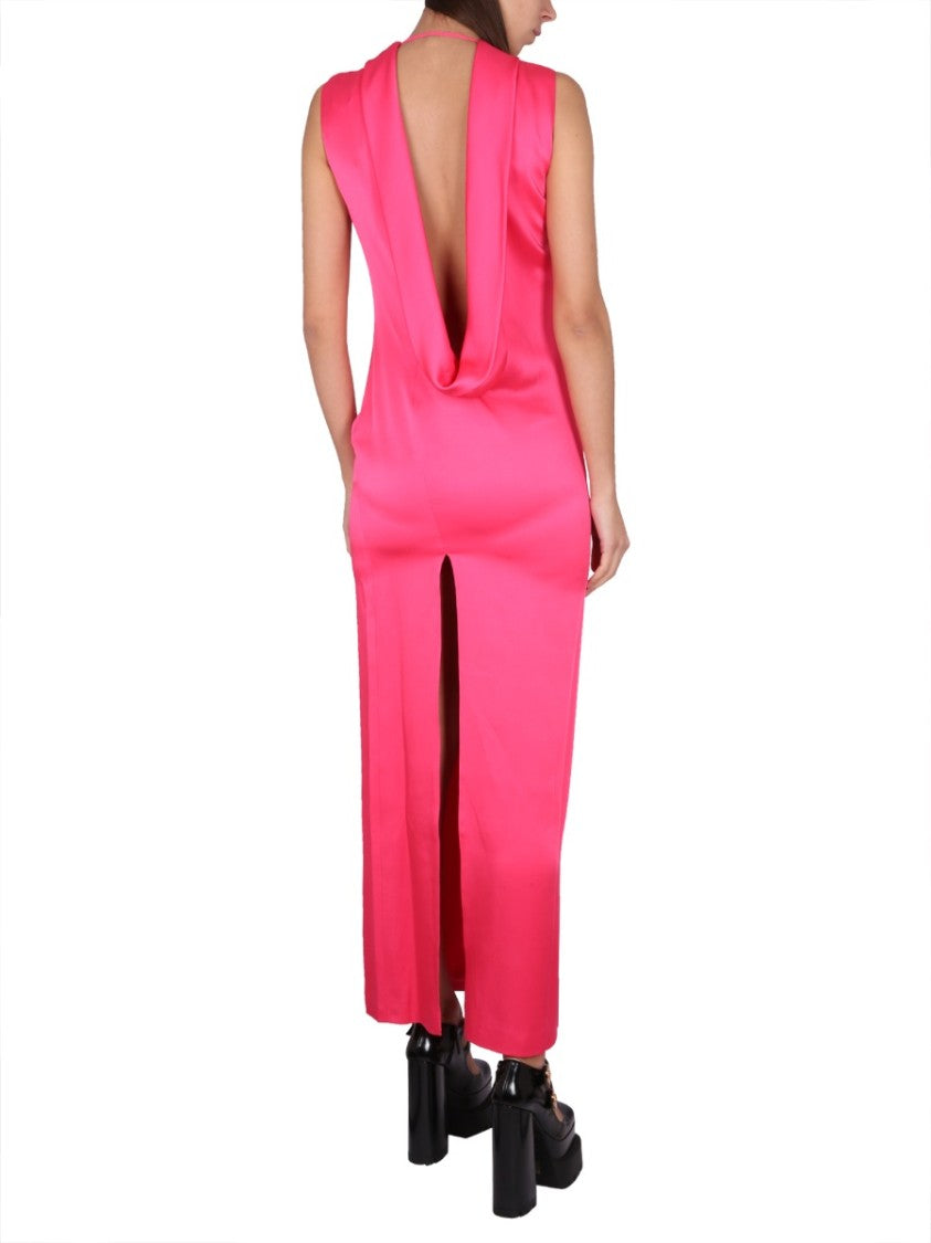 Long Dress With Ring Neckline