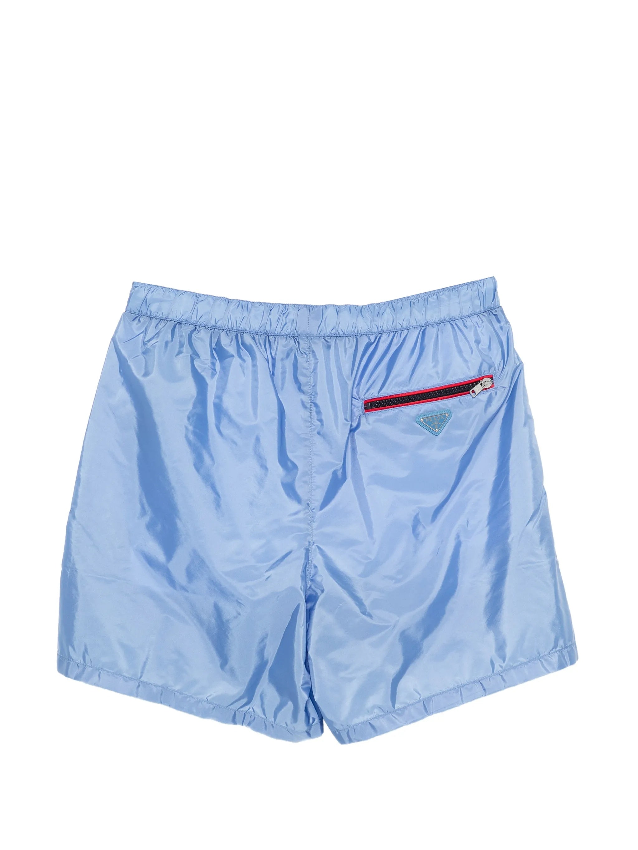Light Blue Costume Glossy Fabric Shorts