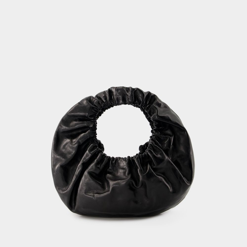 Crescent Small Purse - Leather - Black